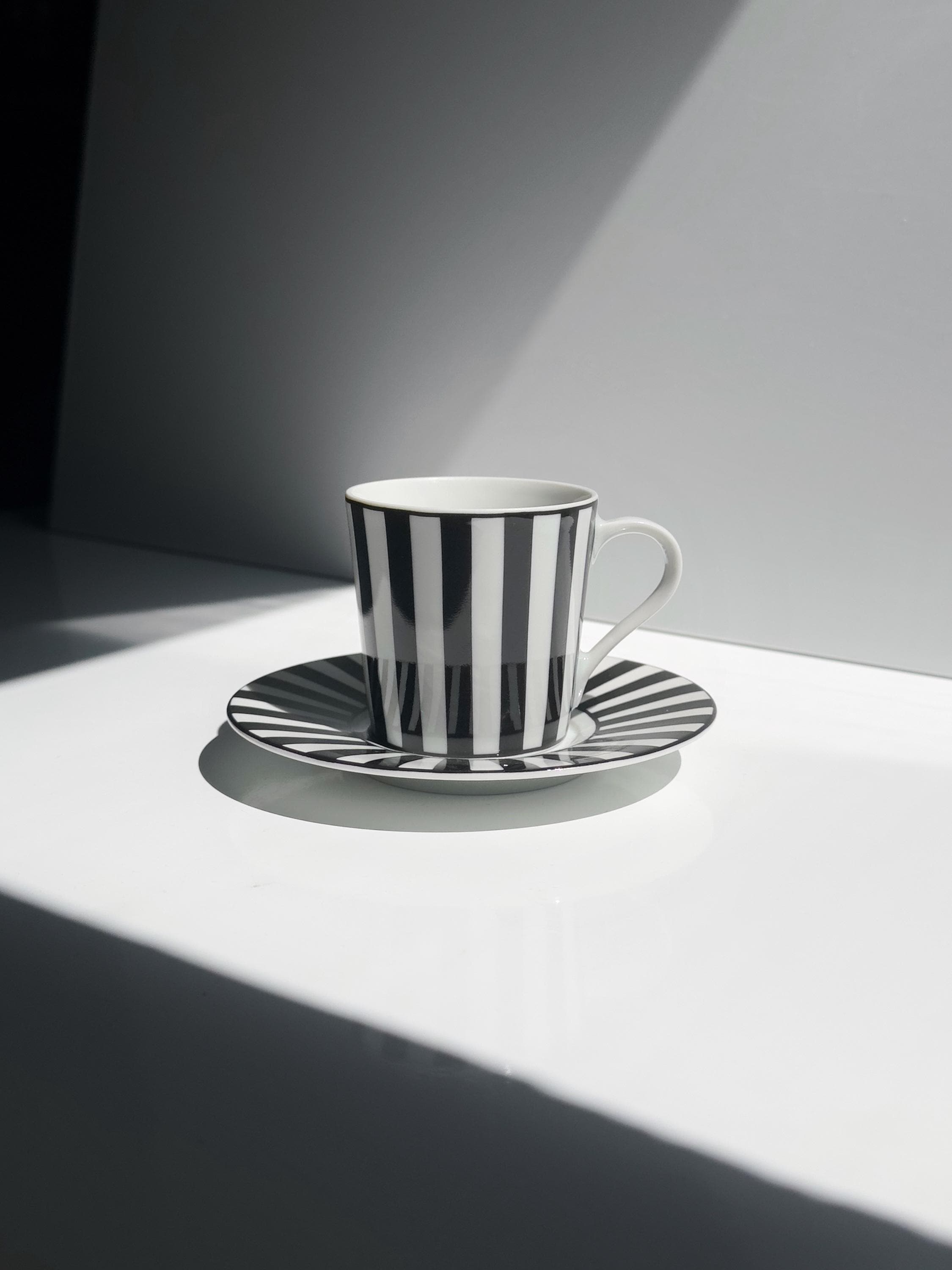 6 Vintage Mique „Chopin“ Espressotassen mit Untertassen