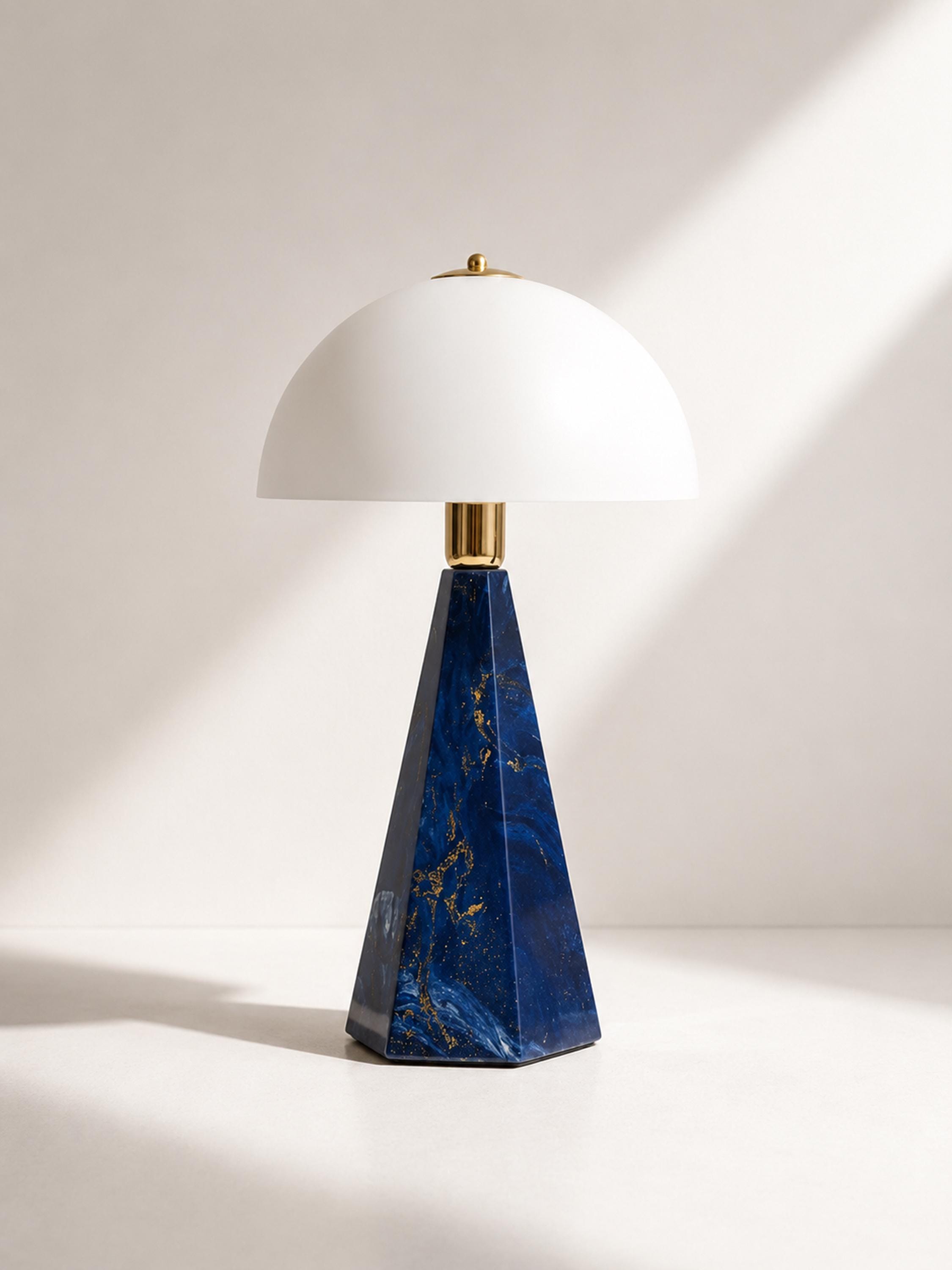 2er Set italienische Tischlampen „Prisma“