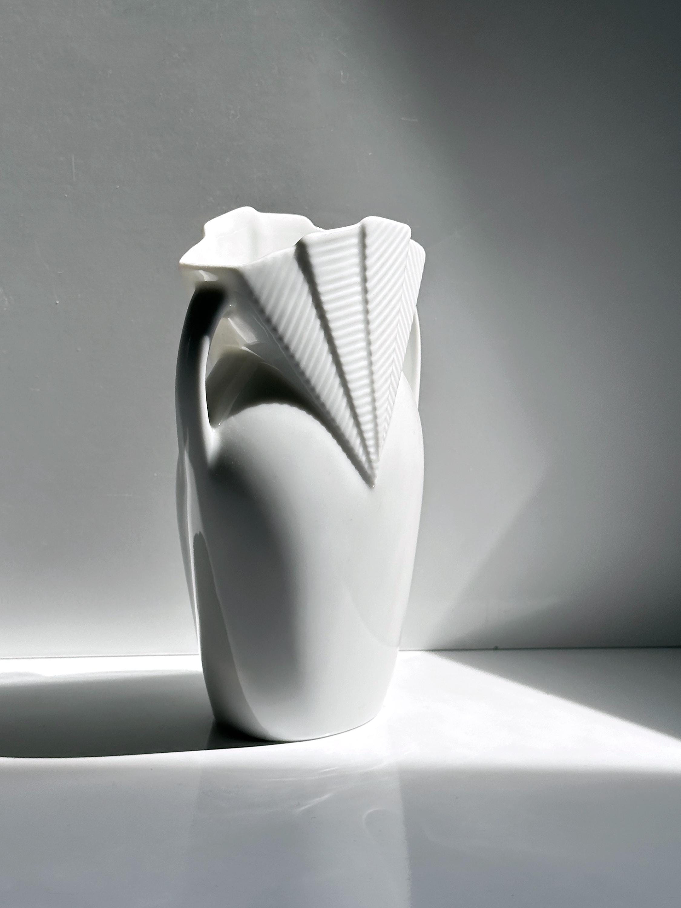 Kaiser Porzellan Vase, Art Deco Revival / Postmodern, 1980er