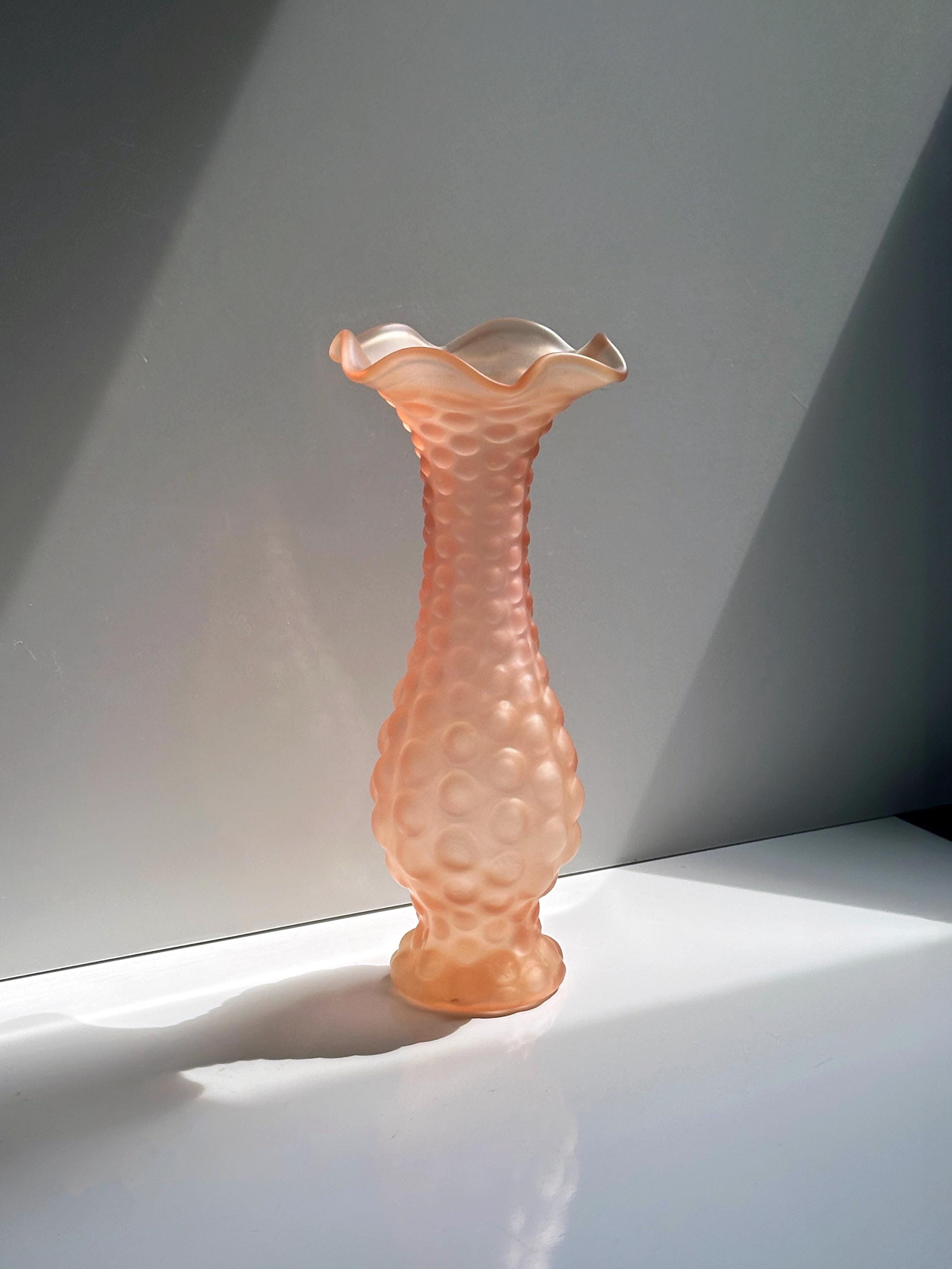 Vintage Rosalin Glasvase in Rosa