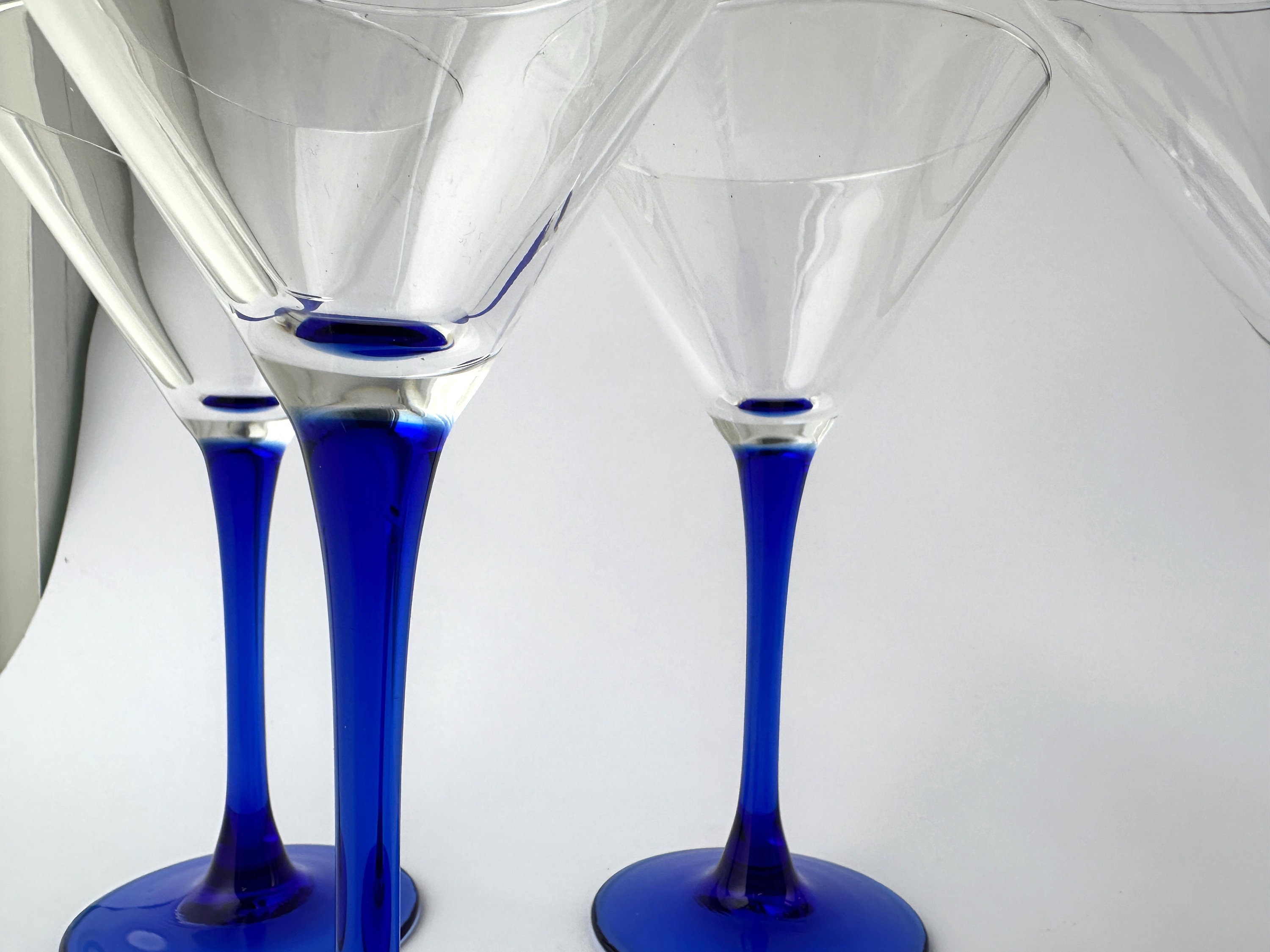 4 Luminarc „Oceane Saphir“ Martini- & Cocktailgläser
