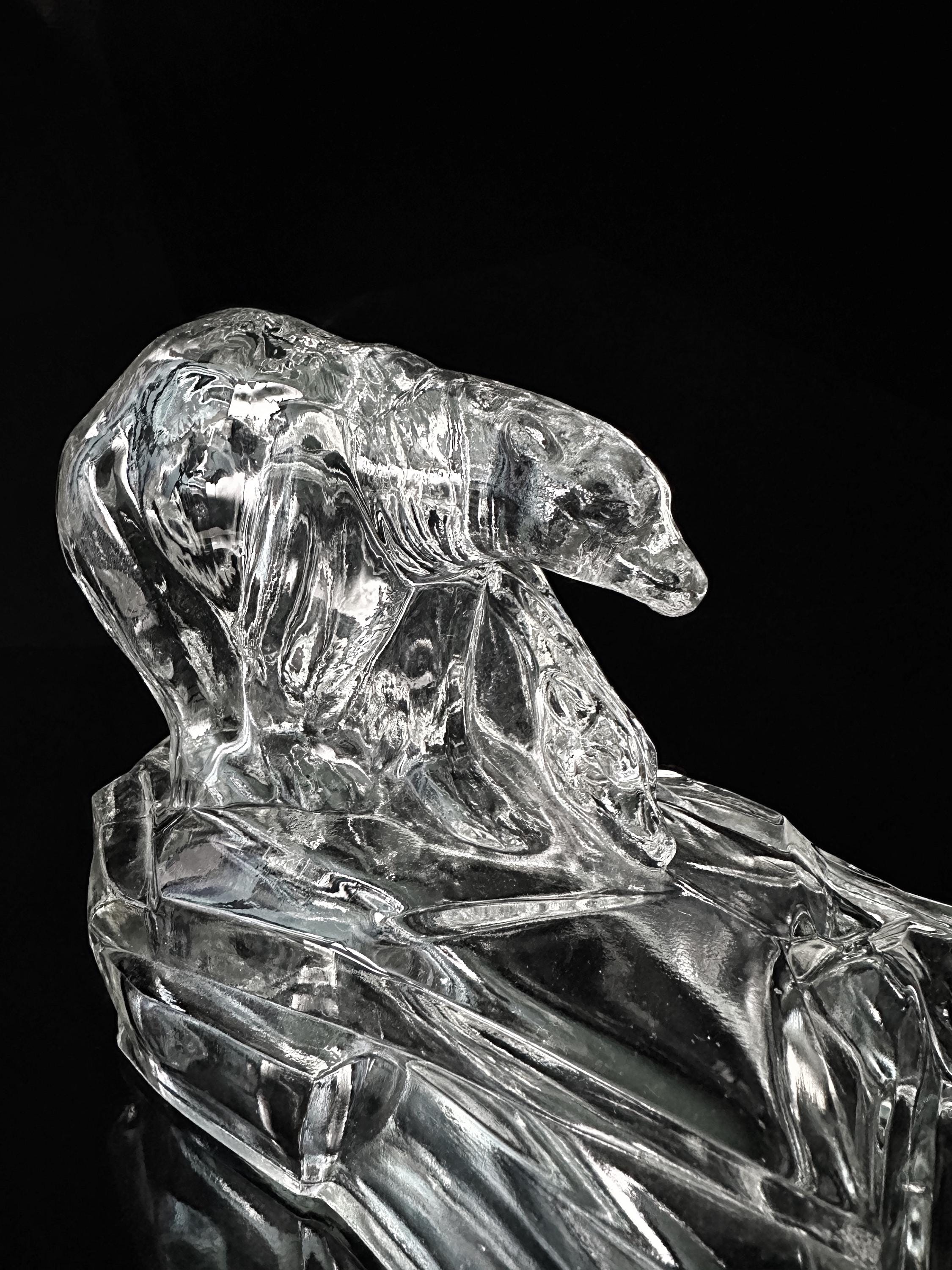 Karel Zentner für Libochovice Art-Deco Eisbären-Aschenbecher
