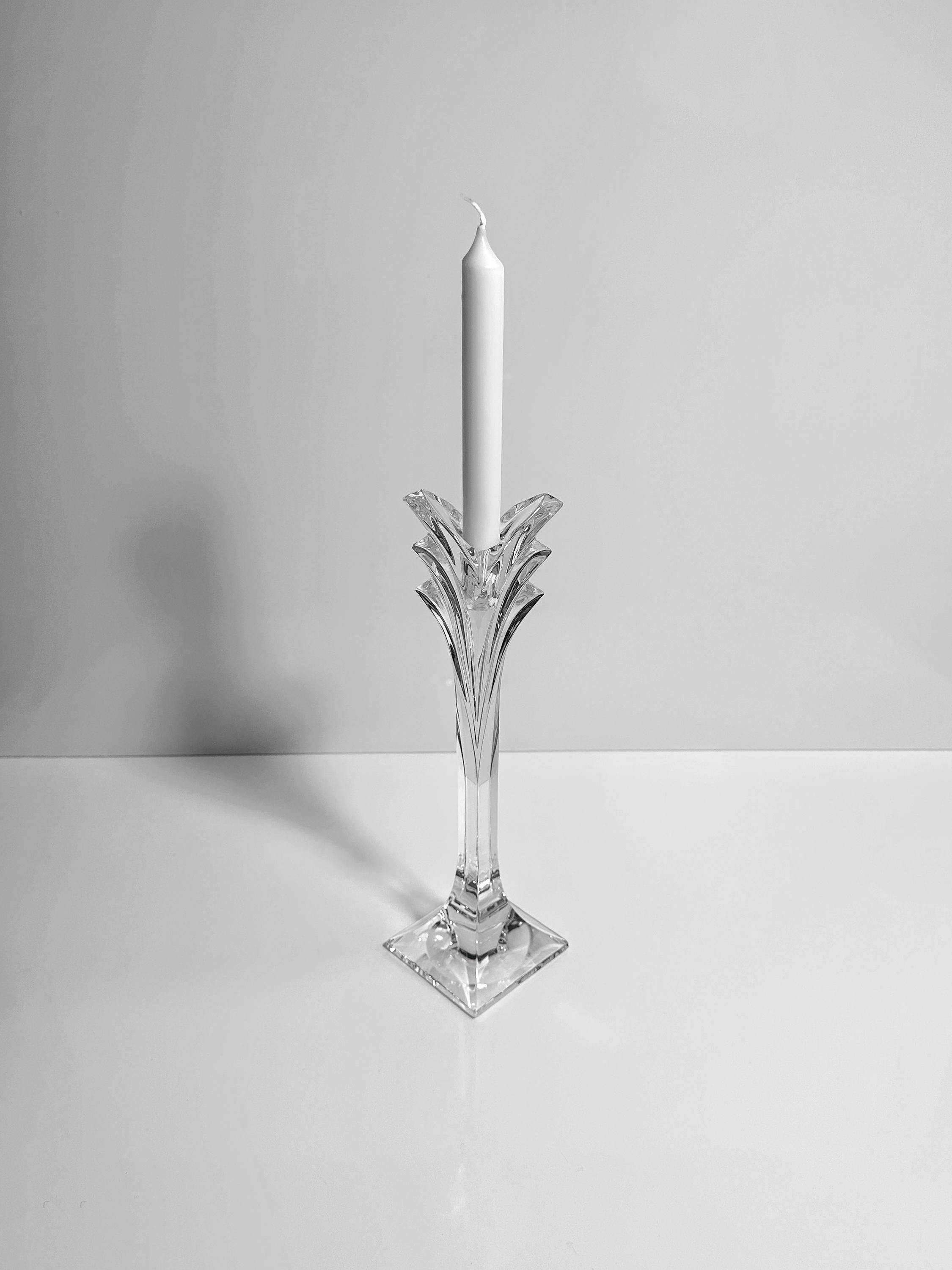 Nachtmann Kristall Glas Kerzenständer Art Deco Revival 80er