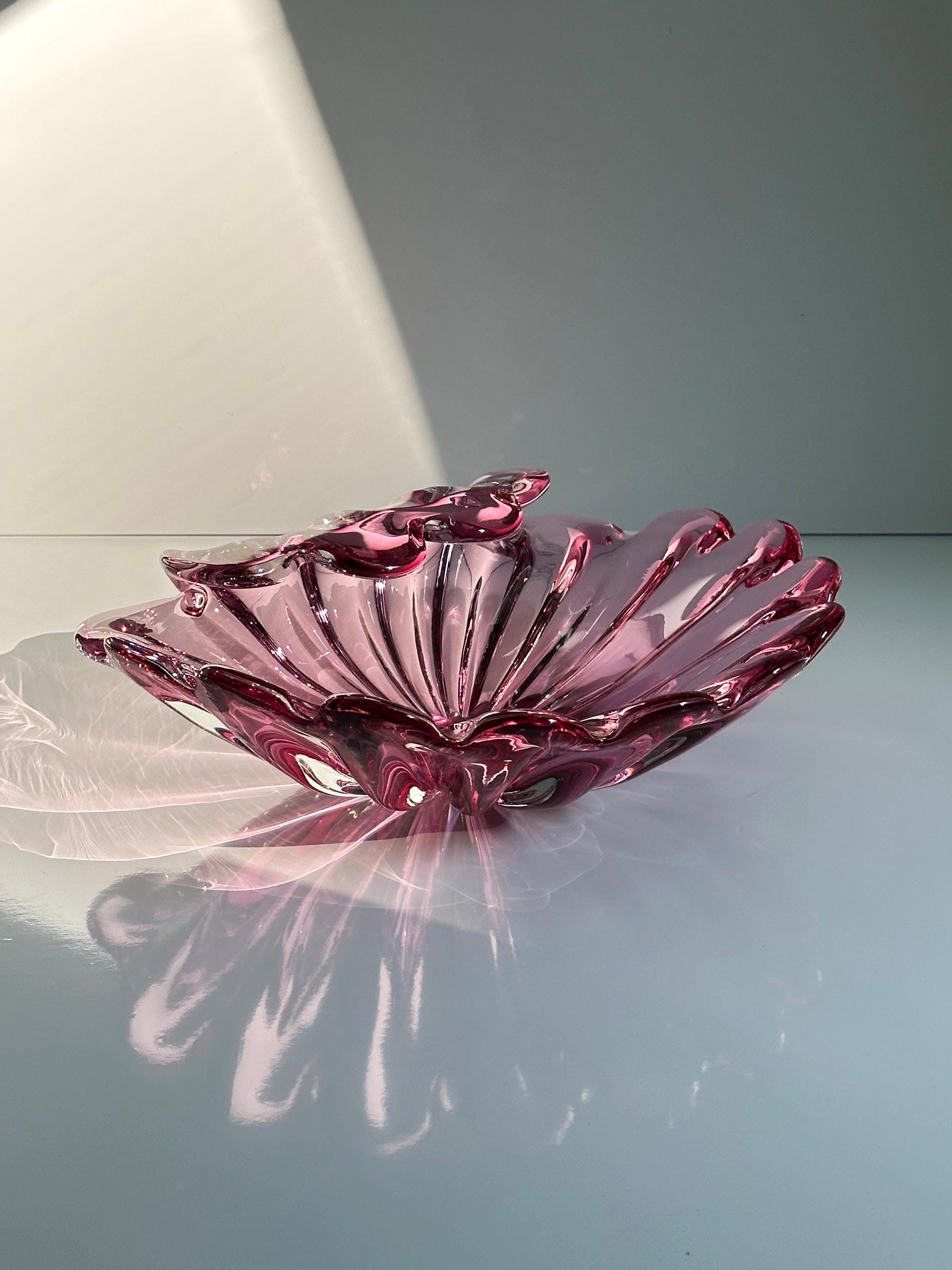 Formia Vetri Murano große Glasschale in Muschelform
