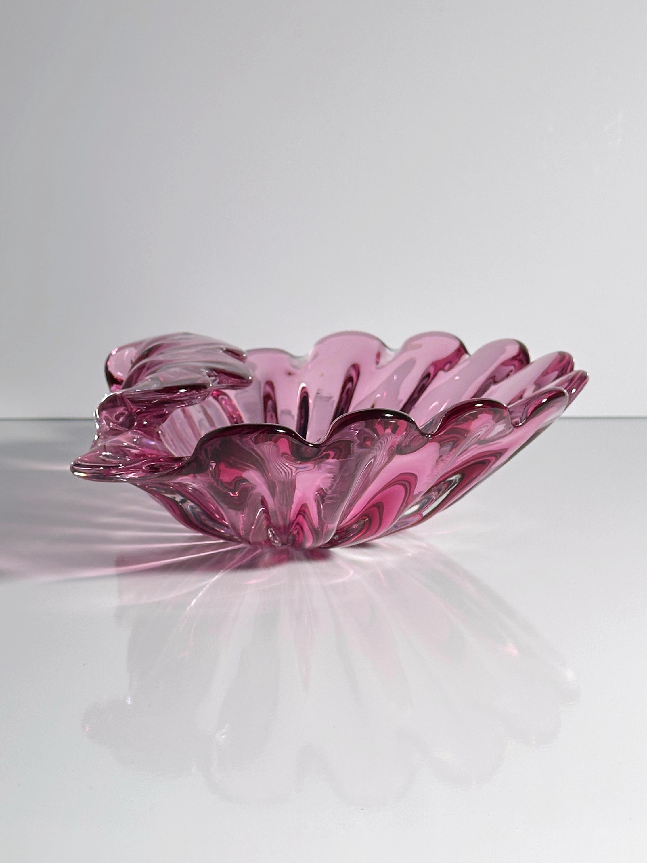Formia Vetri Murano große Glasschale in Muschelform