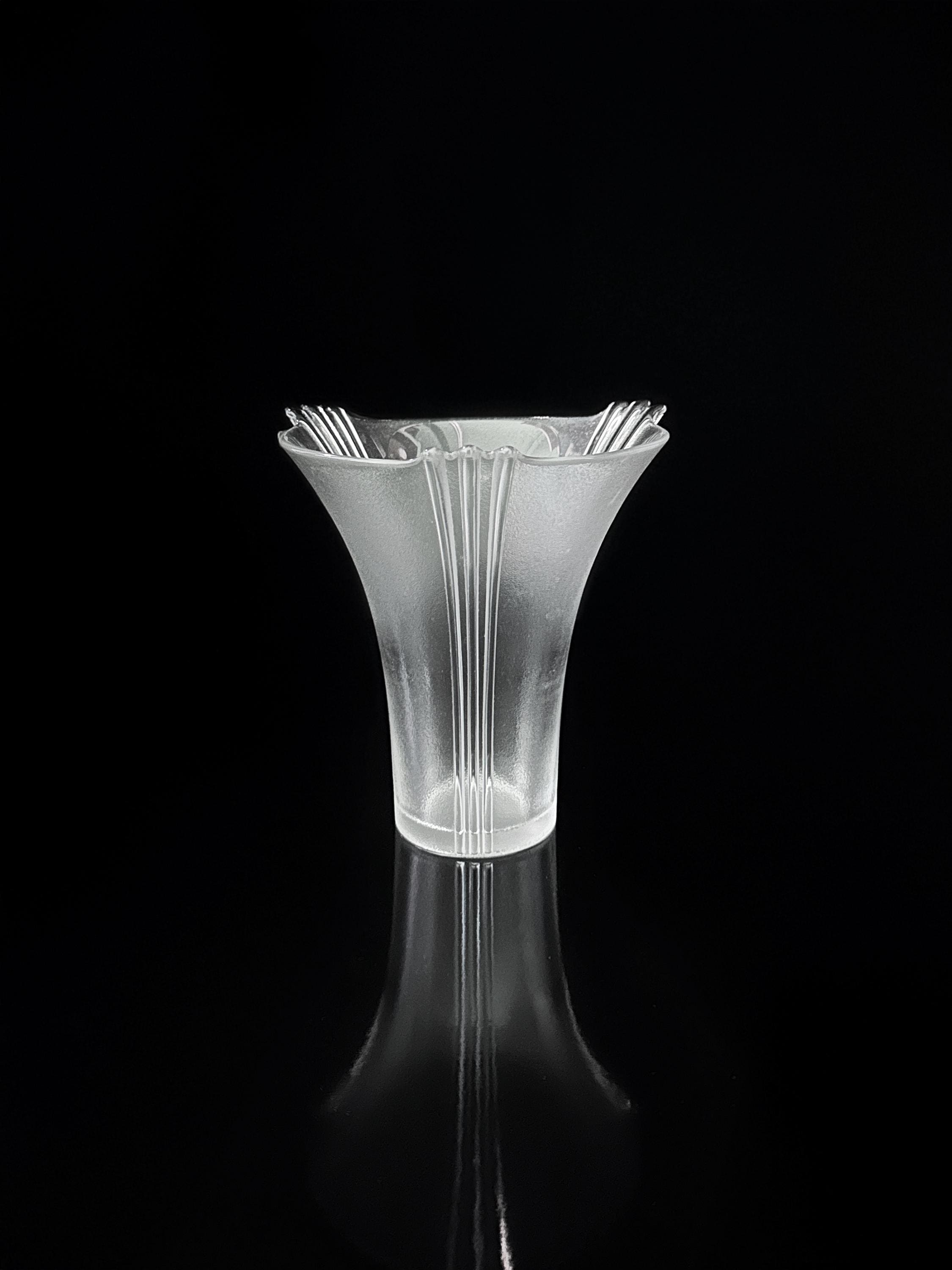 Vintage Bleikristall Vase aus Italien