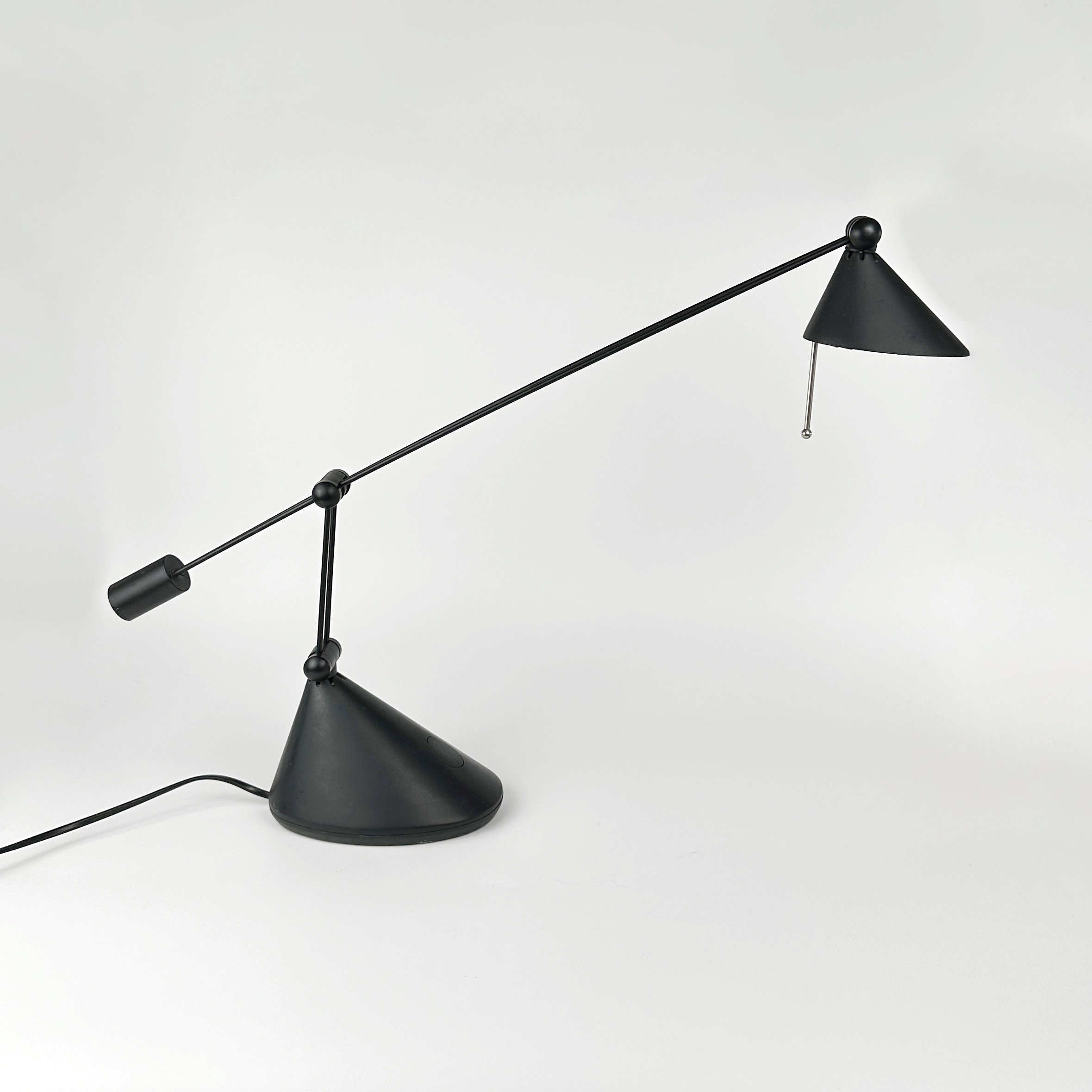 Vintage Anavil Italy Architektenlampe in Schwarz aus den