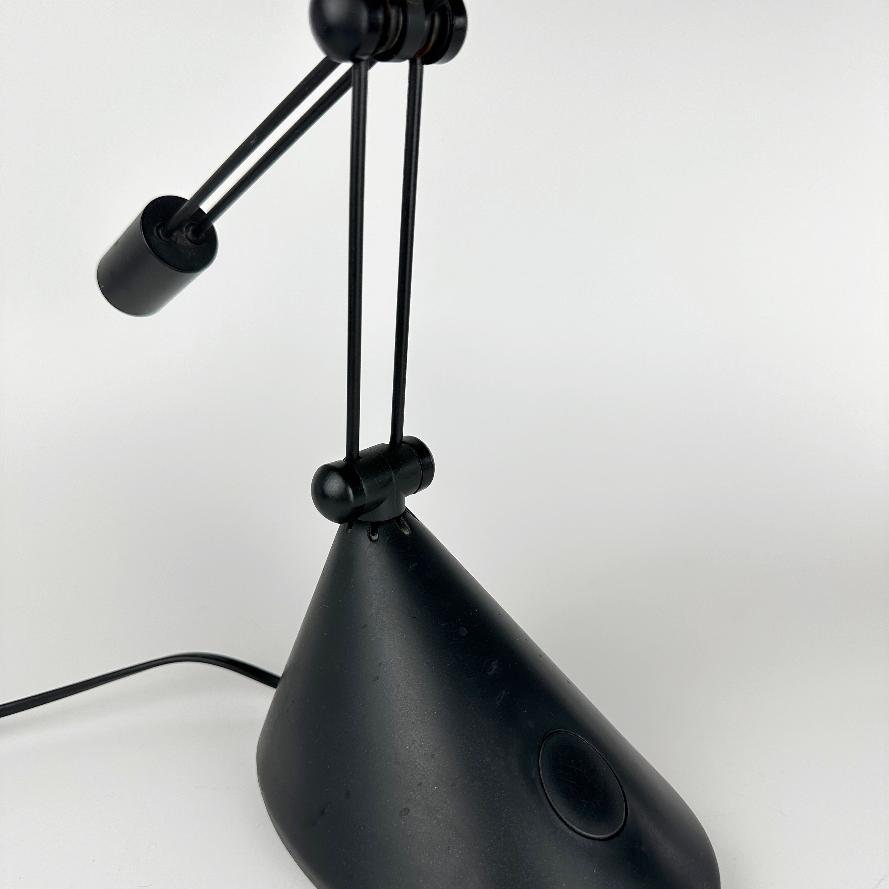 Vintage Anavil Italy Architektenlampe in Schwarz aus den