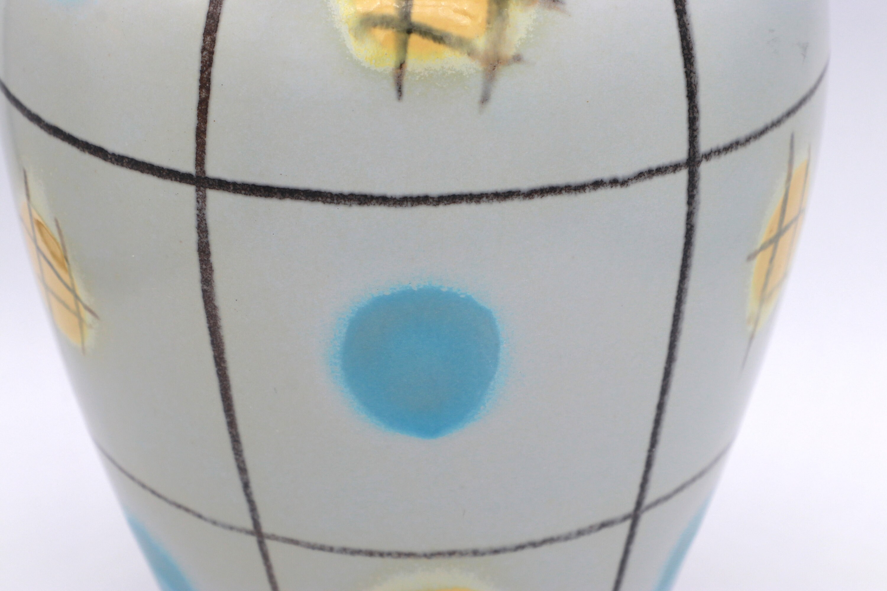 Viktoria Keramikvase in Mintgrün, Mid-Century 1950er/60er