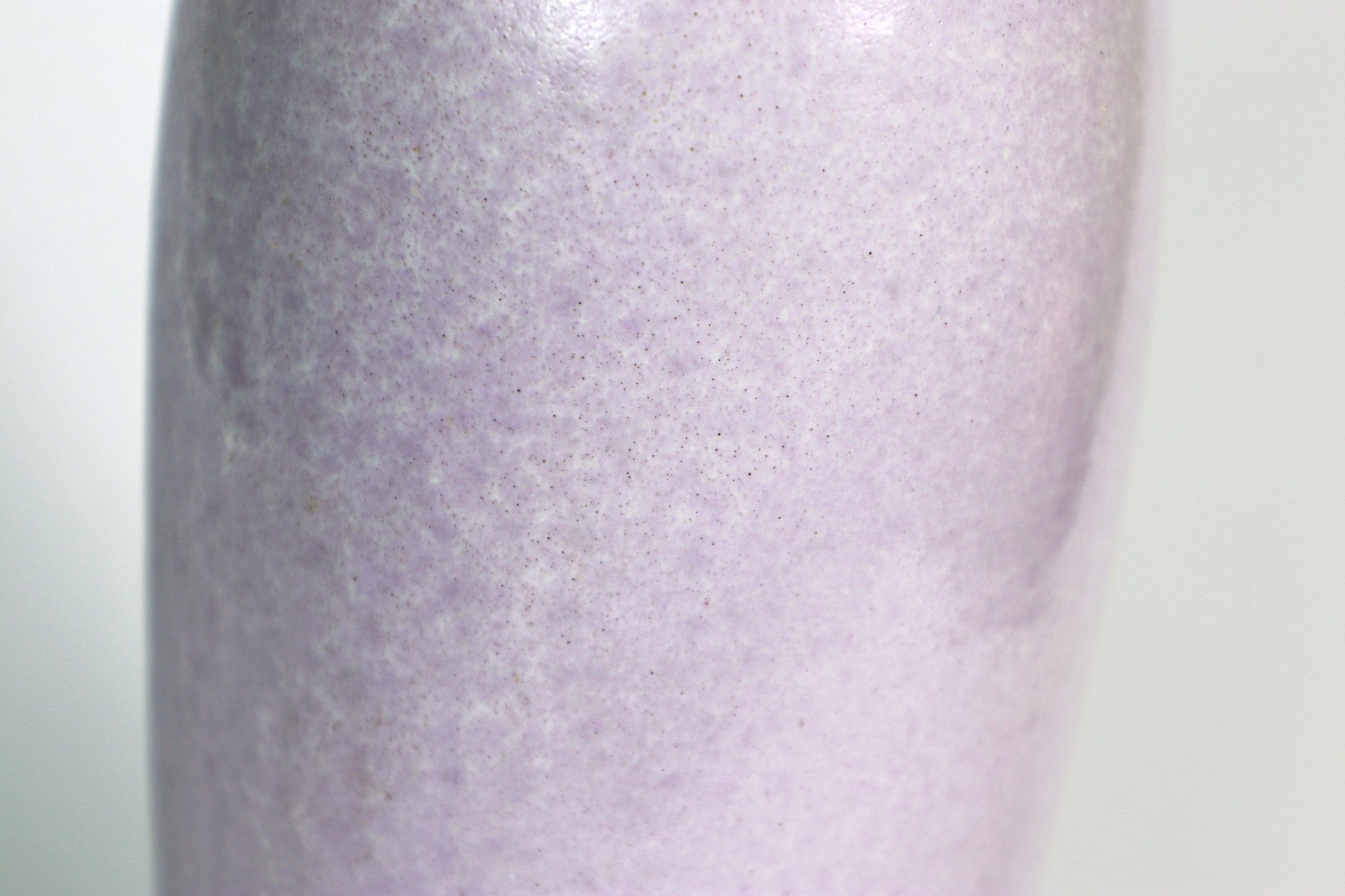 Vintage Keramikvase in Flieder mit Effektglasur, 1980er/90er