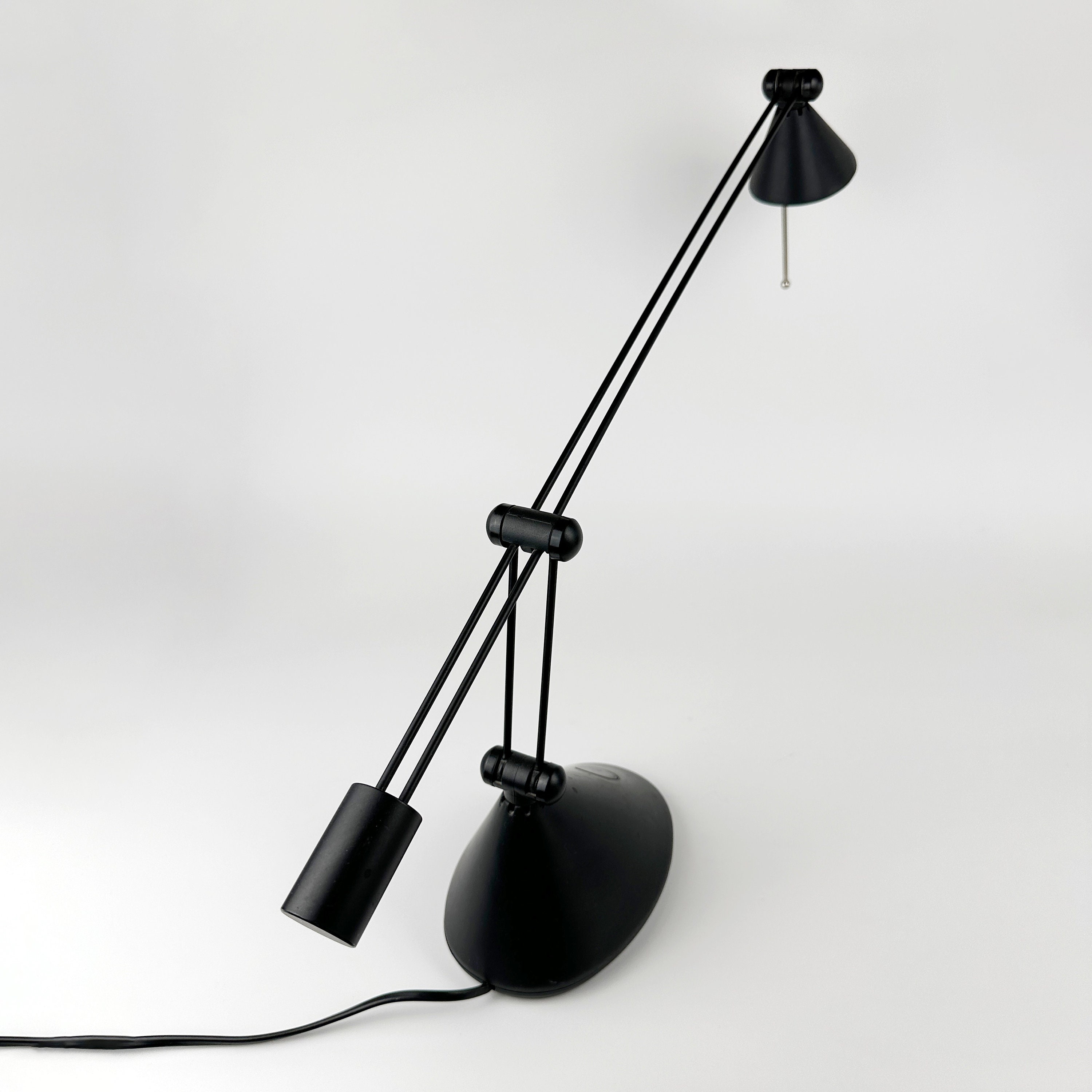 Vintage Anavil Italy Architektenlampe in Schwarz aus den