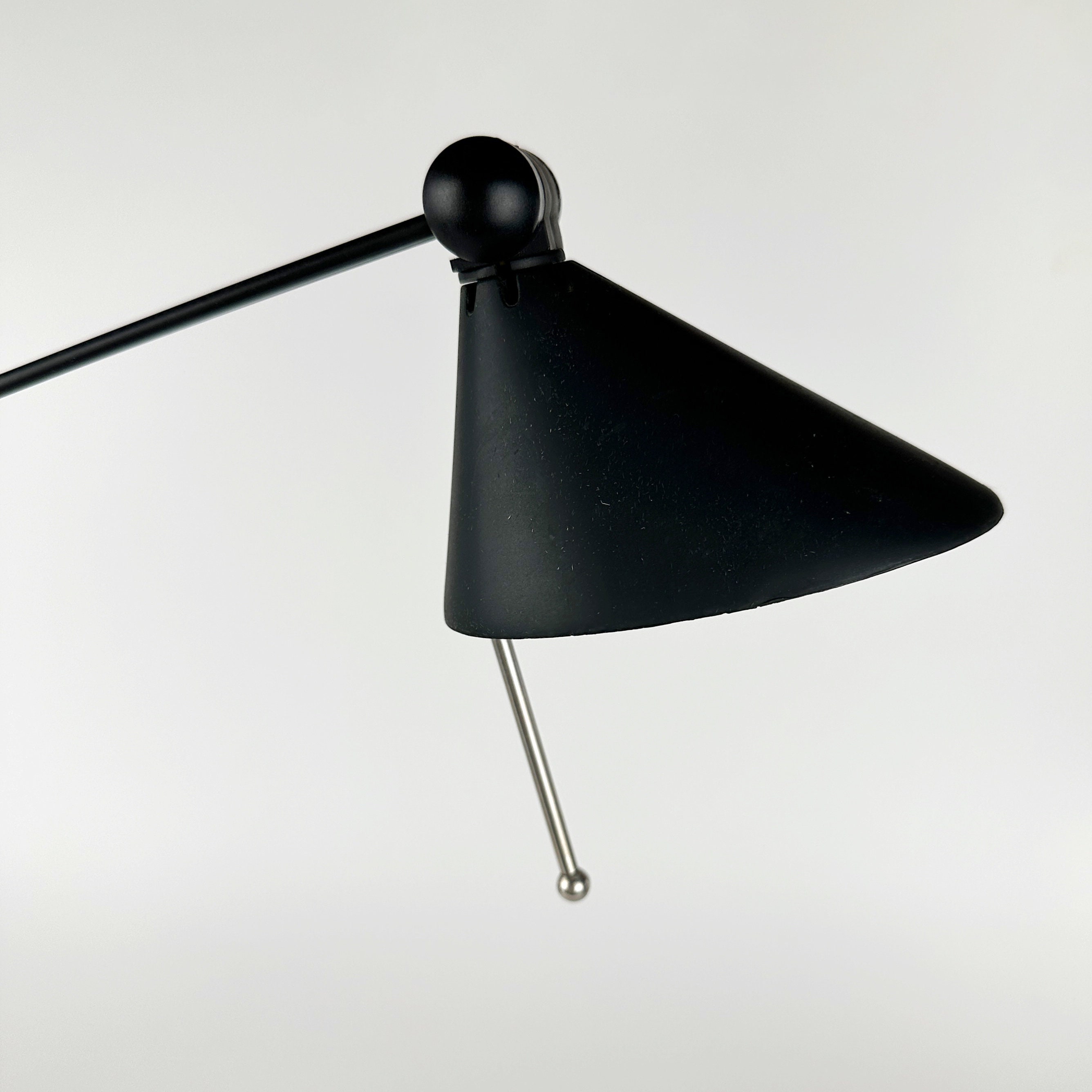 Vintage Anavil Italy Architektenlampe in Schwarz aus den