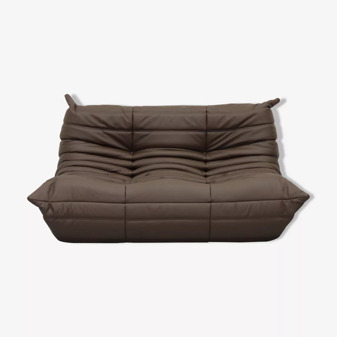 Togo Sofa 2-Sitzer Leder Braun