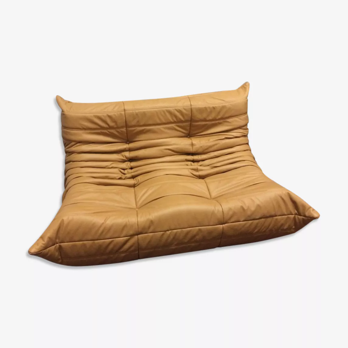 Togo Sofa 2-Sitzer Leder Beige