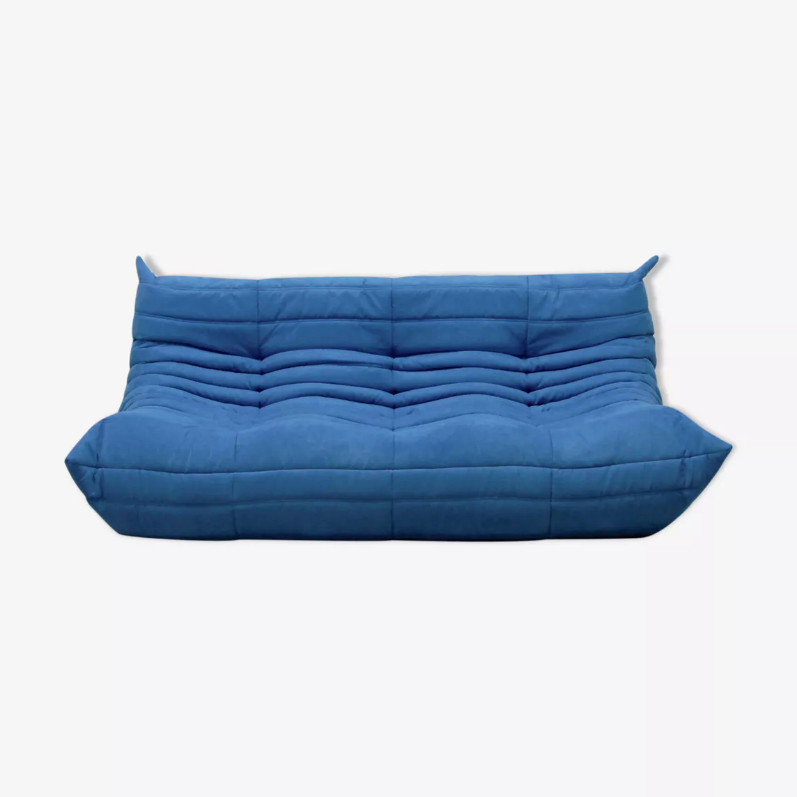 Togo Sofa 3-Sitzer Textil Blau