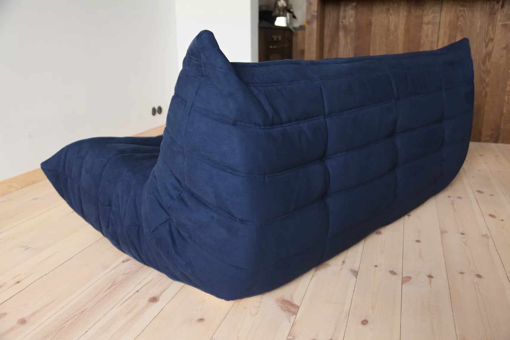 Togo Sofa 3-seater textile navy blue