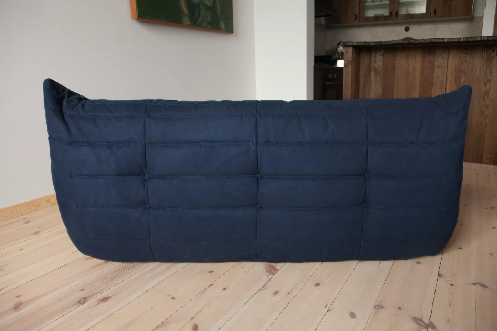 Togo Sofa 3-seater textile navy blue