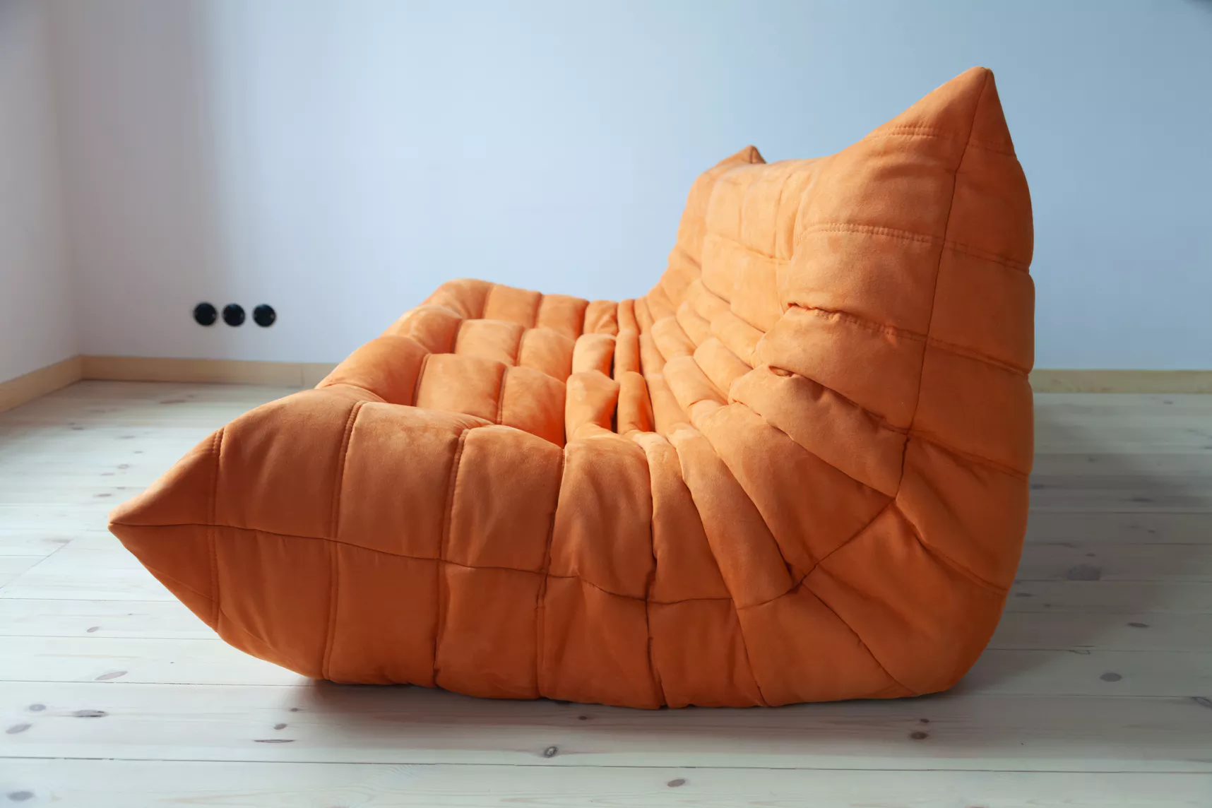Togo Sofa 3-Seater Textile Orange