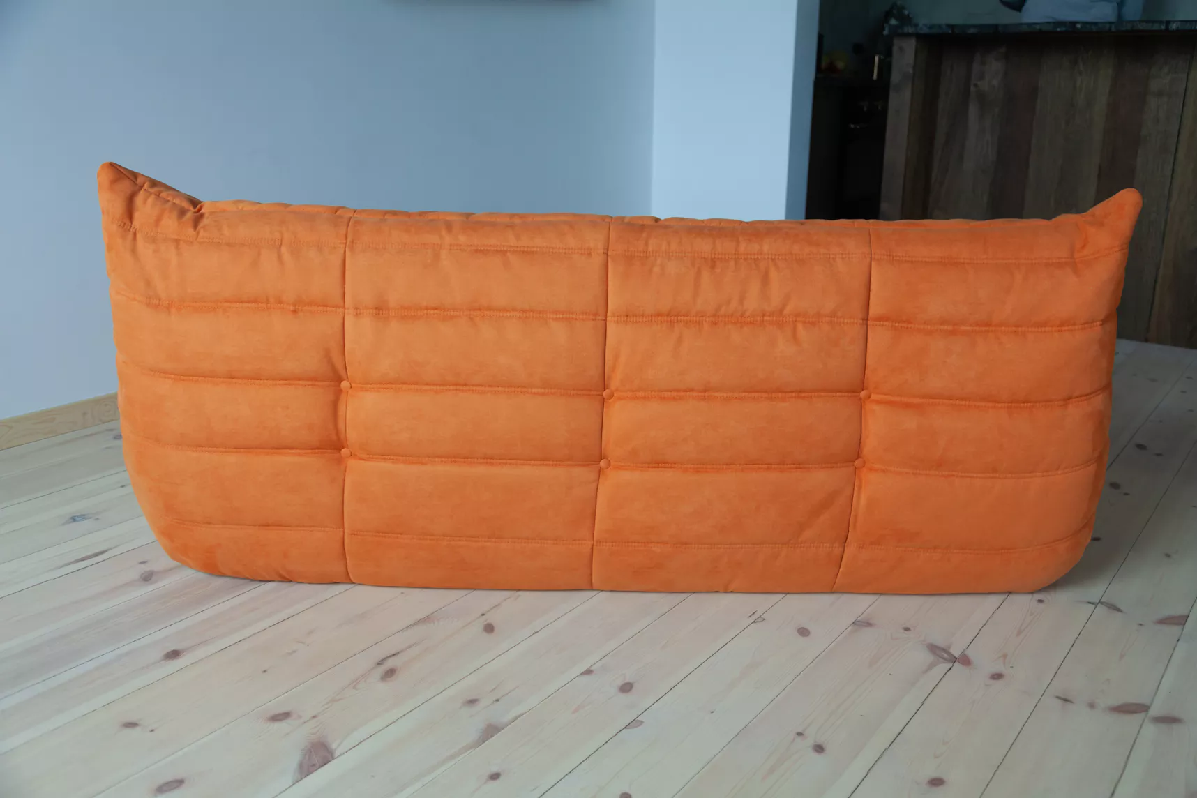 Togo Sofa 3-Seater Textile Orange