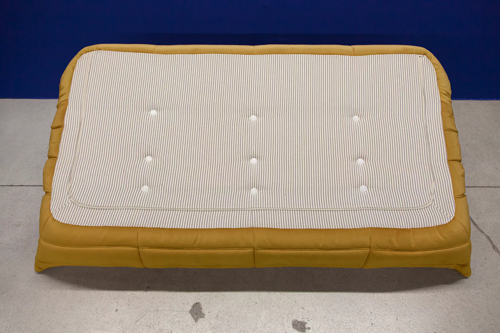 Togo Sofa 3-seater velvet mustard yellow