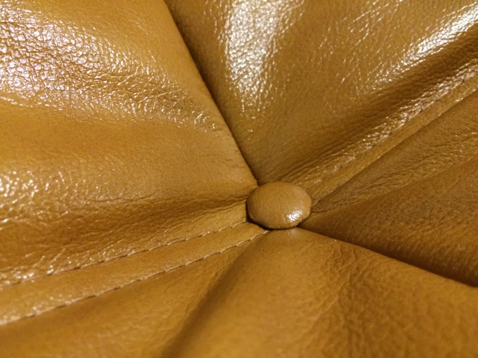 Togo Sofa 3-Sitzer Leder Beige