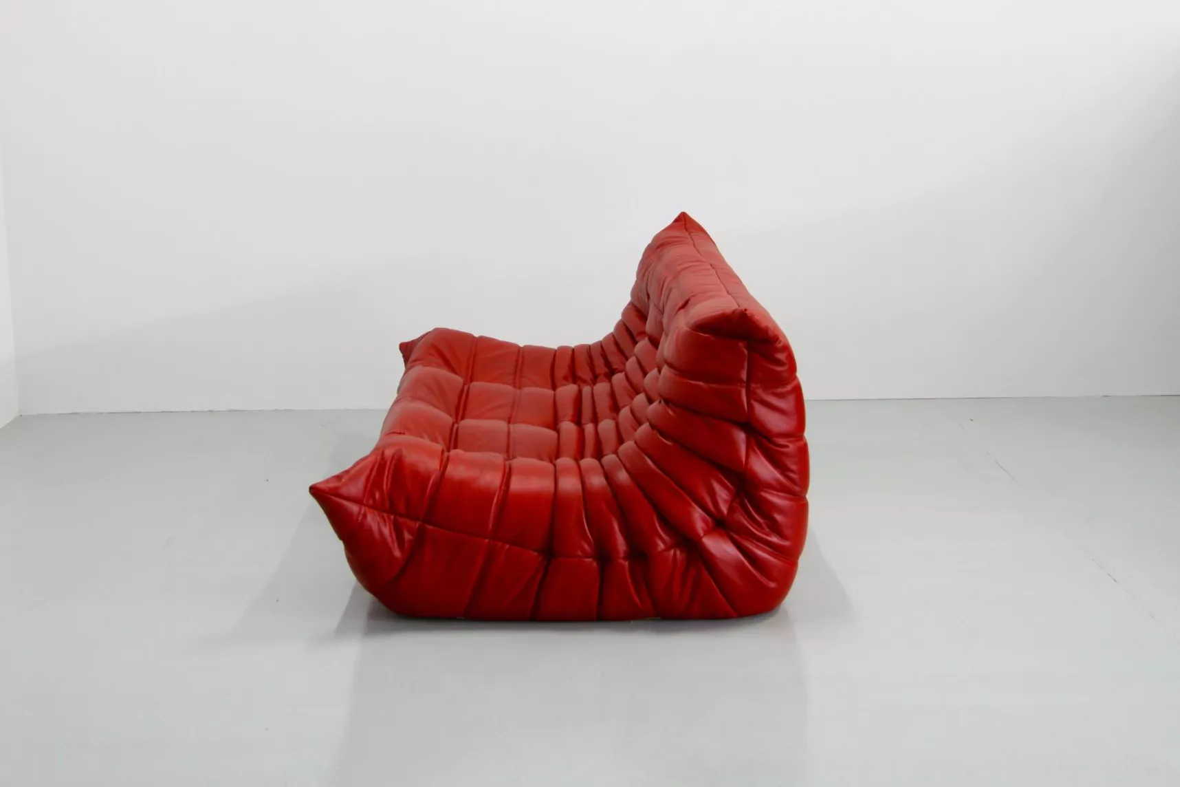 Togo Sofa 3-Sitzer Leder Rot