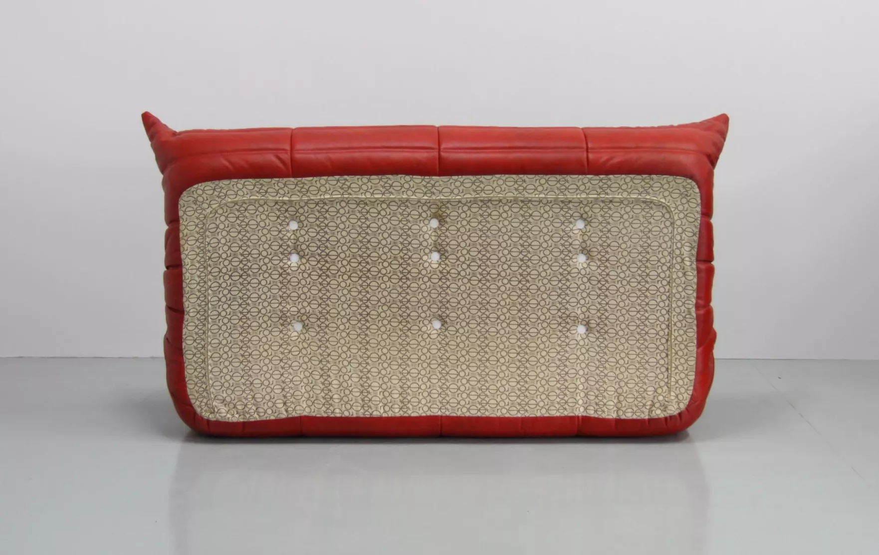 Togo Sofa 3-Sitzer Leder Rot