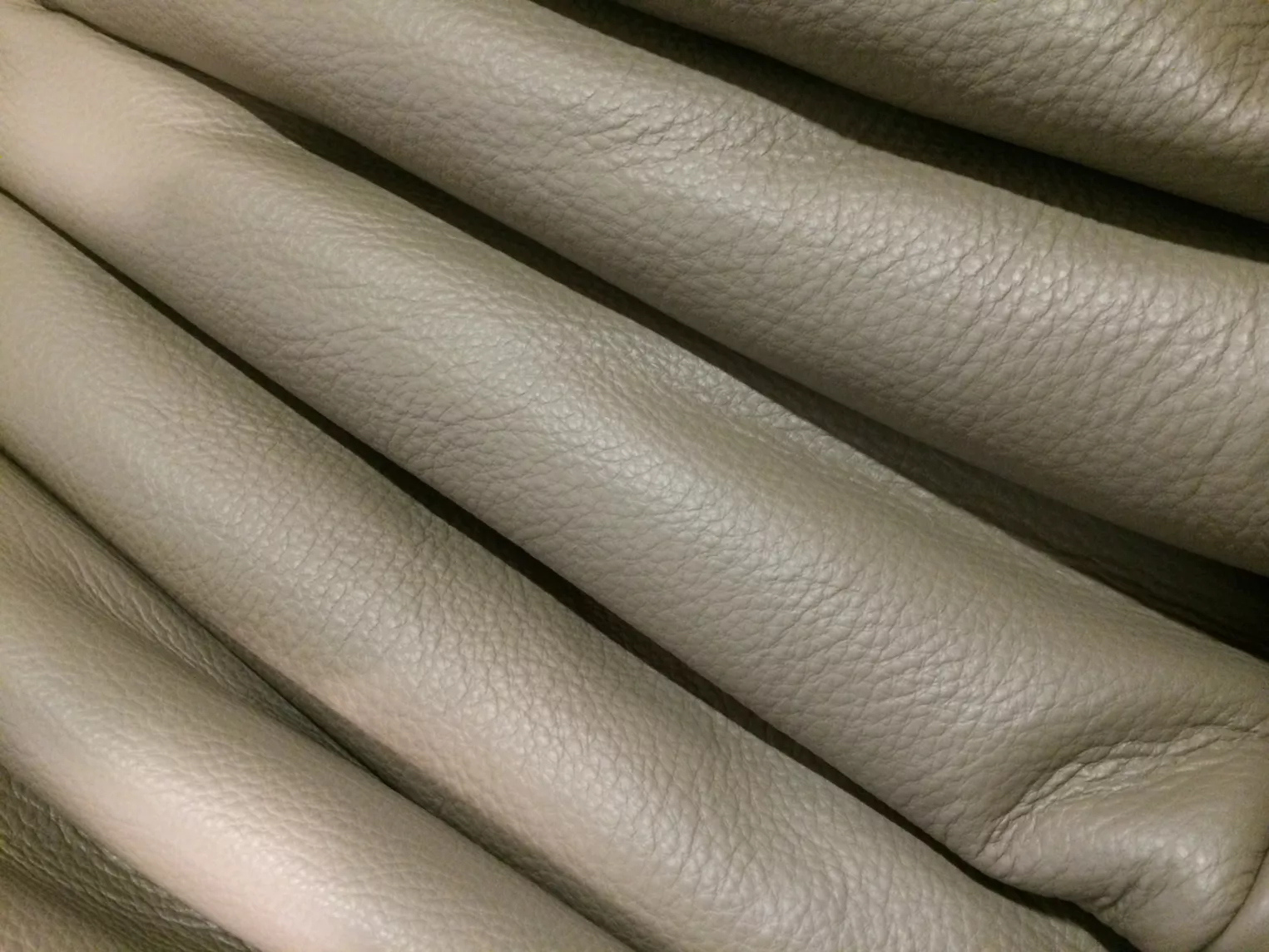 Togo Sofa 3-Sitzer Leder Grau
