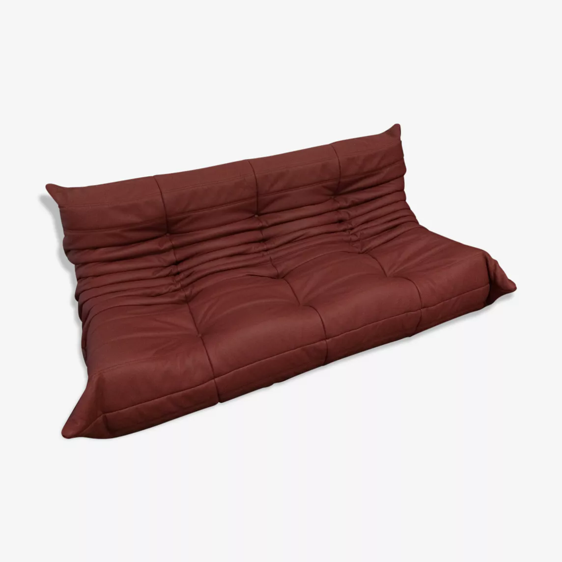 Togo Sofa 3-Sitzer Leder Rot
