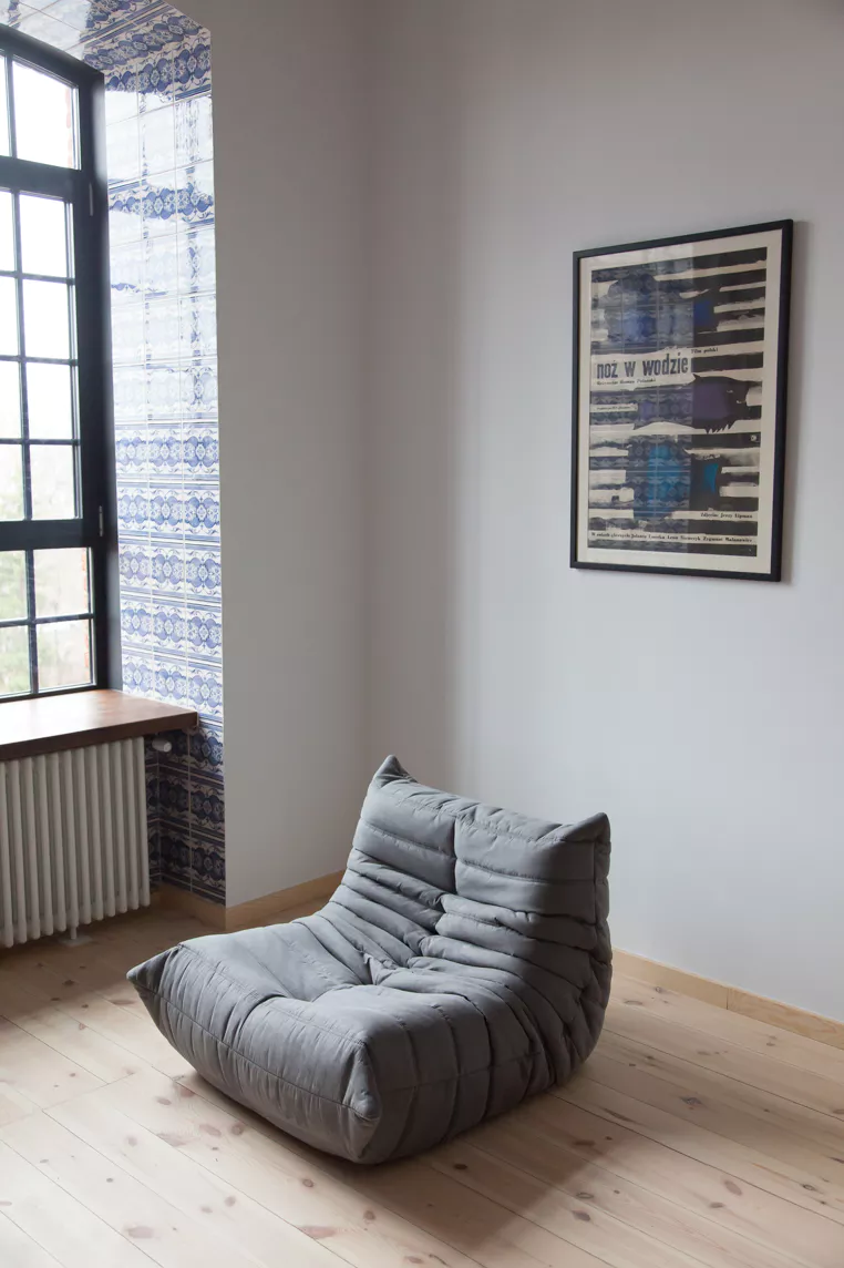 Togo Sessel Textil Grau
