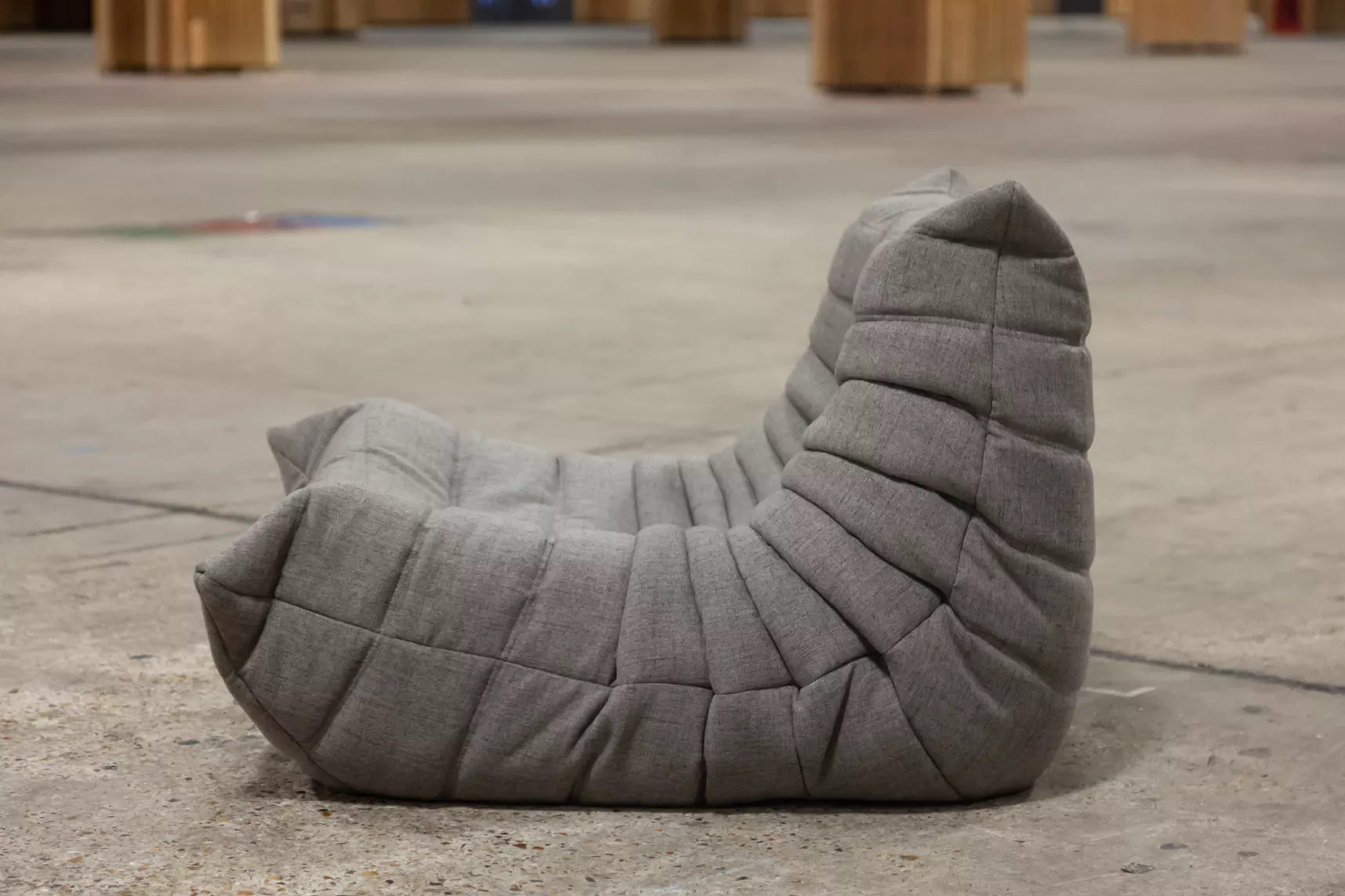 Togo armchair Fabric Warm Grey