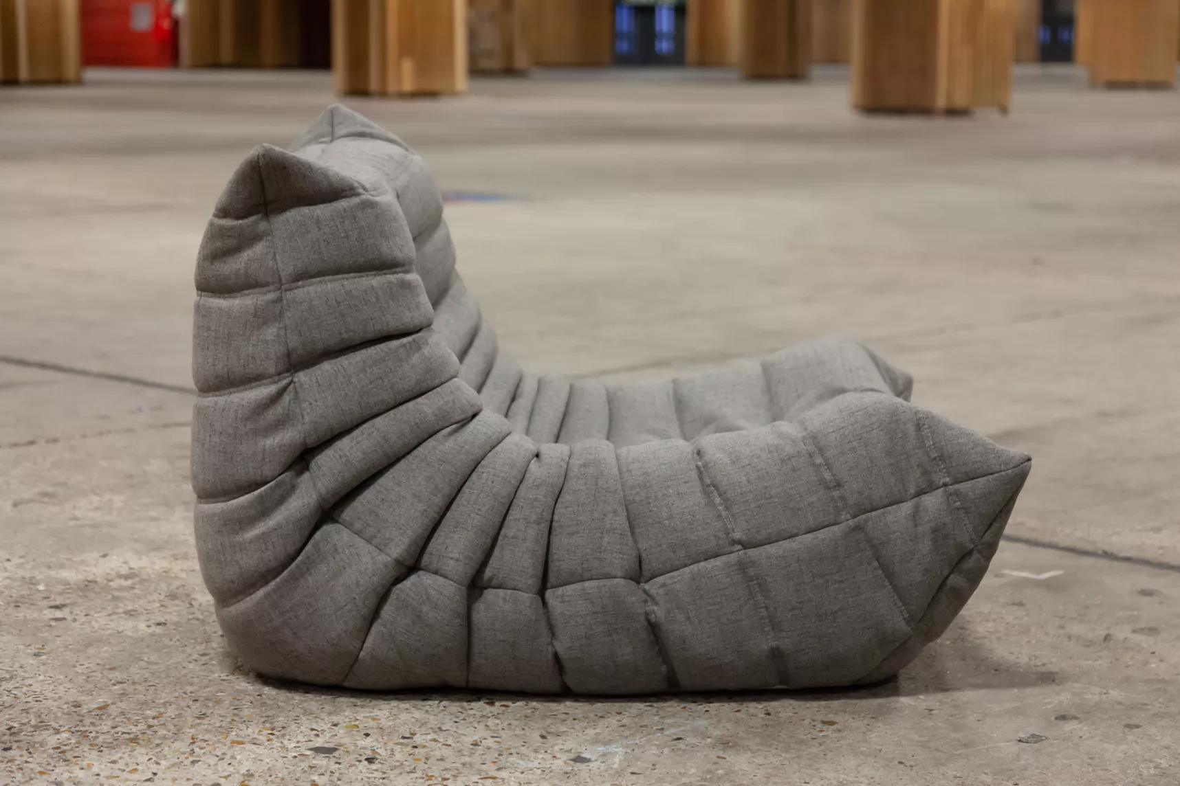 Togo armchair Fabric Warm Grey
