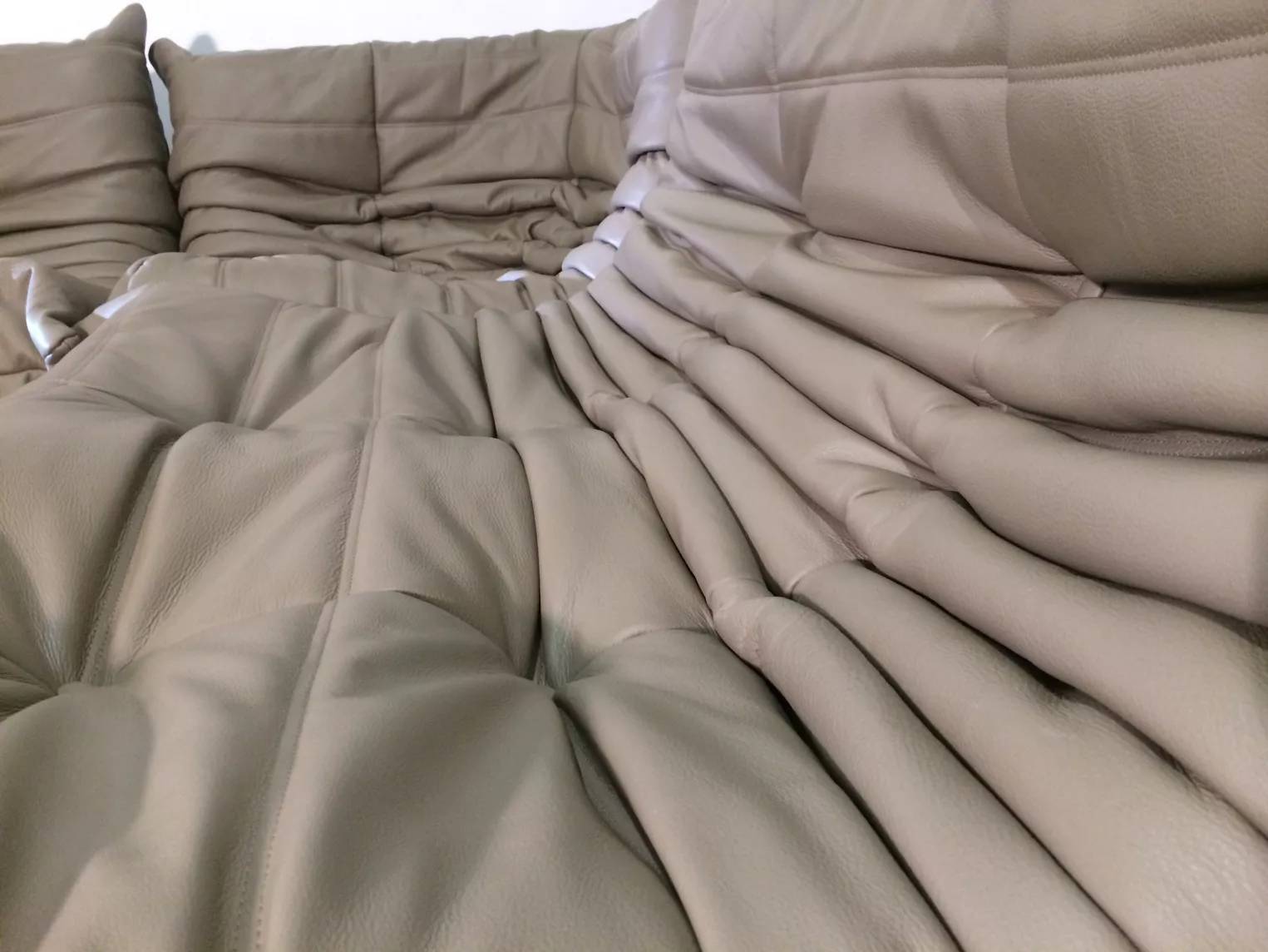 Togo Sessel Leder Grau