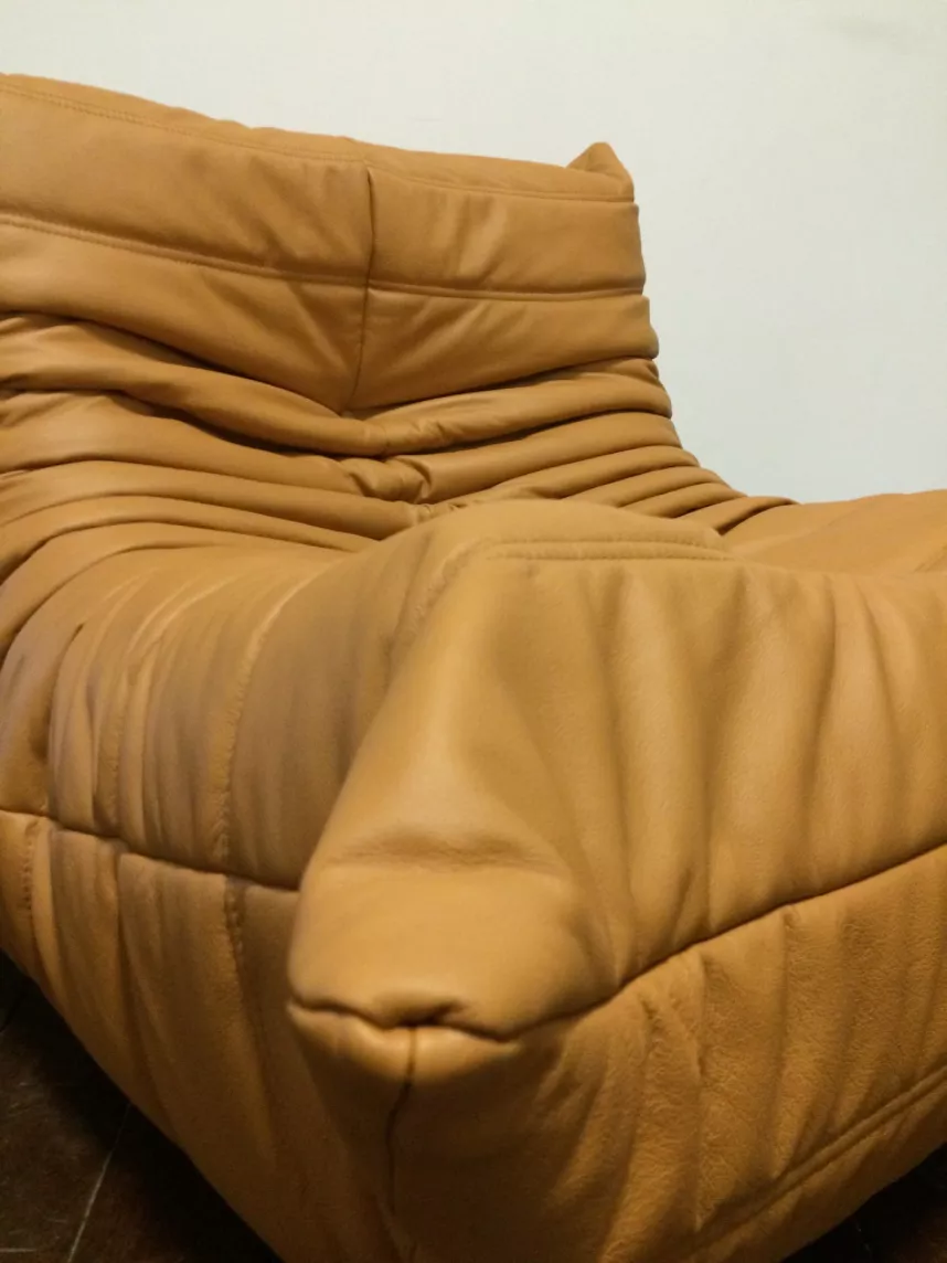 Togo Sessel Leder Beige