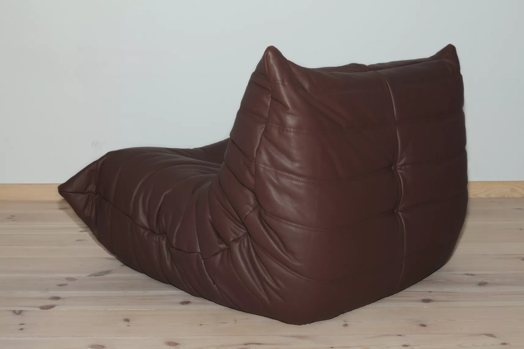 Togo Armchair Madras Leather Brown