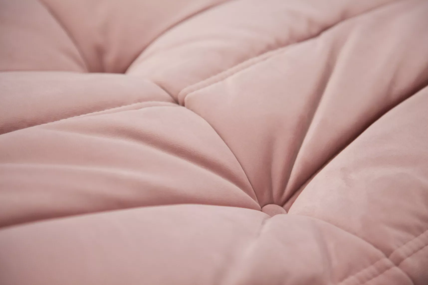 Togo Ottoman Velvet Light Pink
