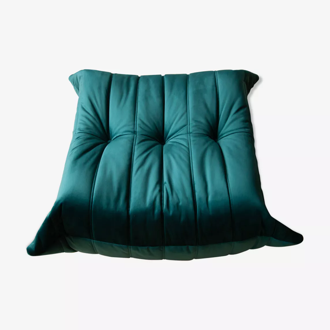Togo Pouf Velluto Petrolio