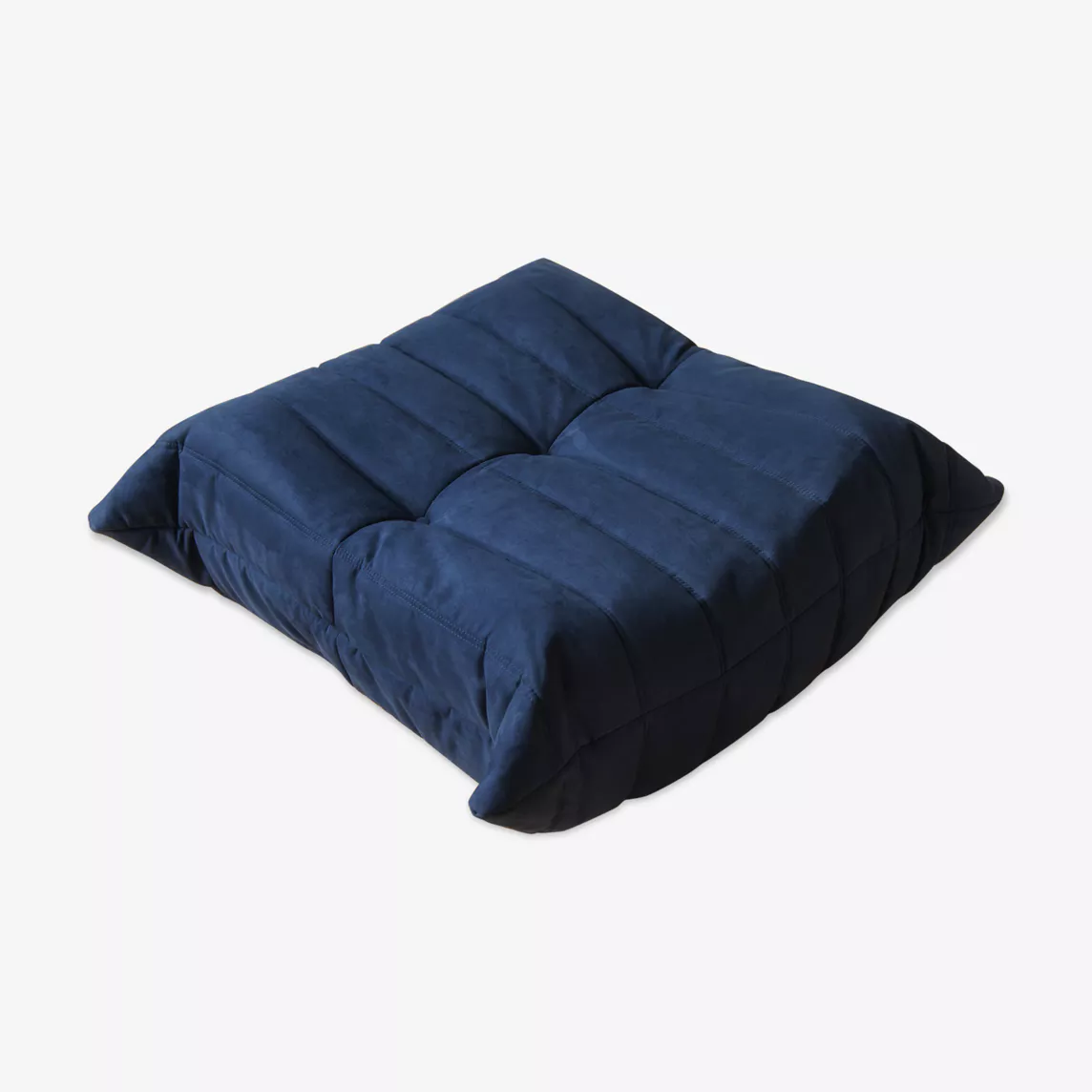 Togo Pouf Tessuto Blu Marino