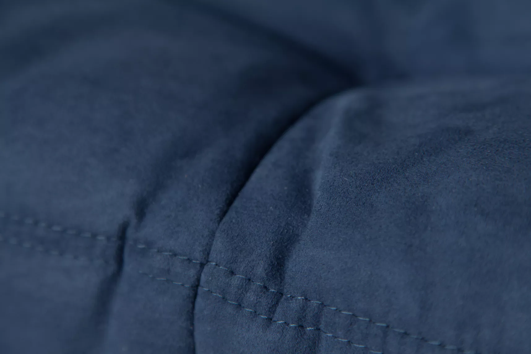 Togo Pouf Tessuto Blu Marino