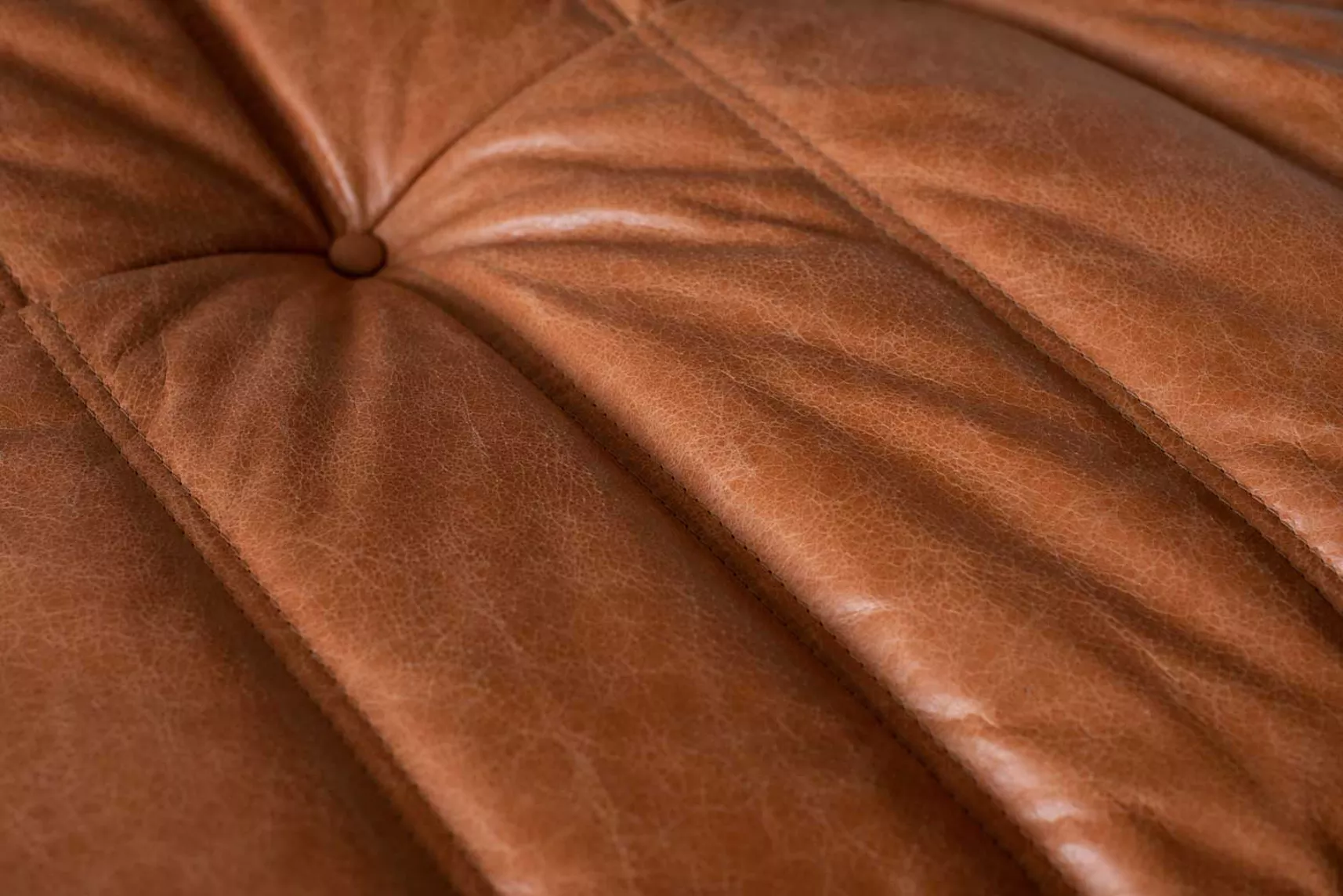 Togo Ottoman Pull-Up Leather Peach Brown