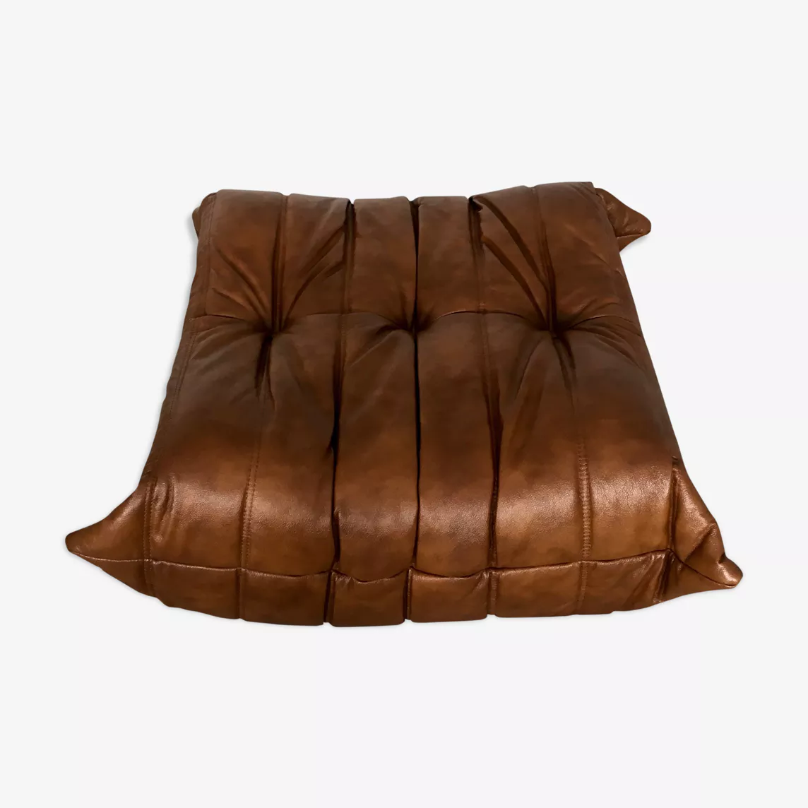 Togo Ottoman Leder Braun
