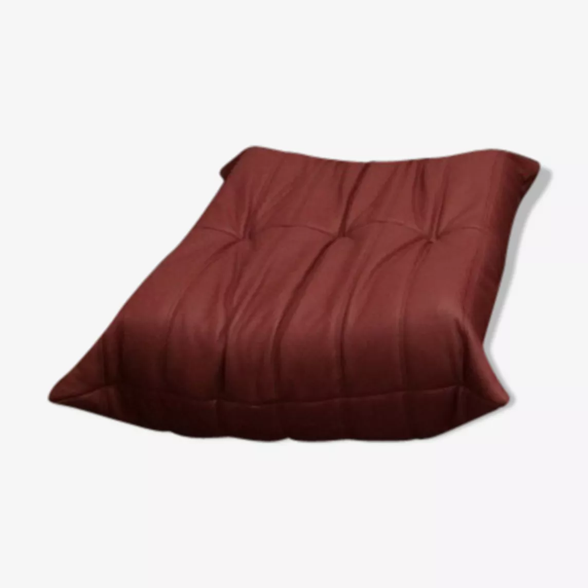 Togo Ottoman Leder Rot