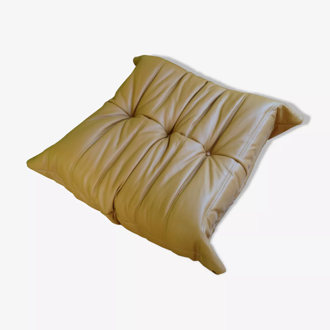 Togo Ottoman Leder Beige