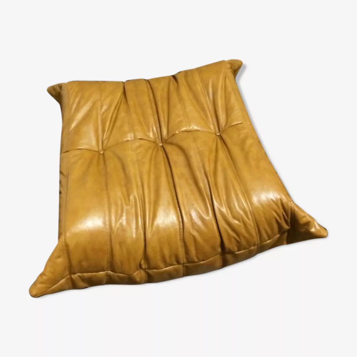 Togo Ottoman Leder Beige