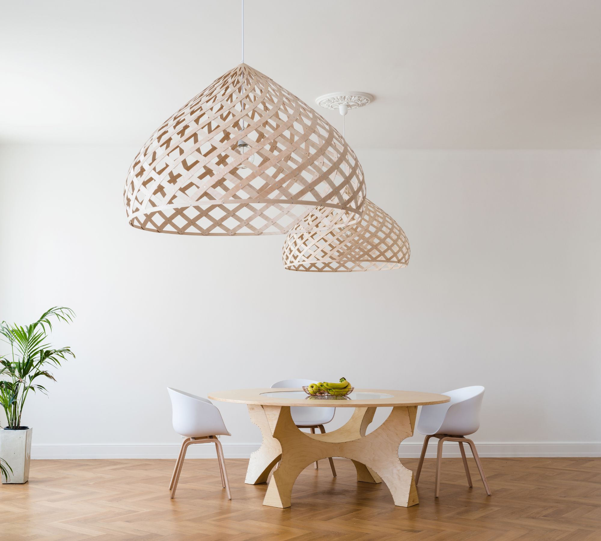 ZOME XL Pendant Lamp Wood Natural