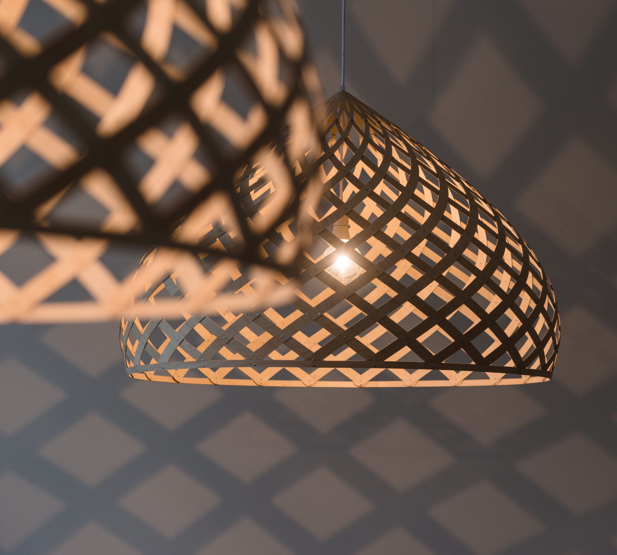 ZOME XL Pendant Lamp Wood Natural