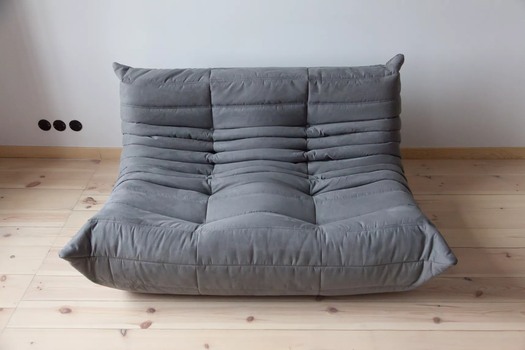 Togo Sofa 2-seater fabric Grey