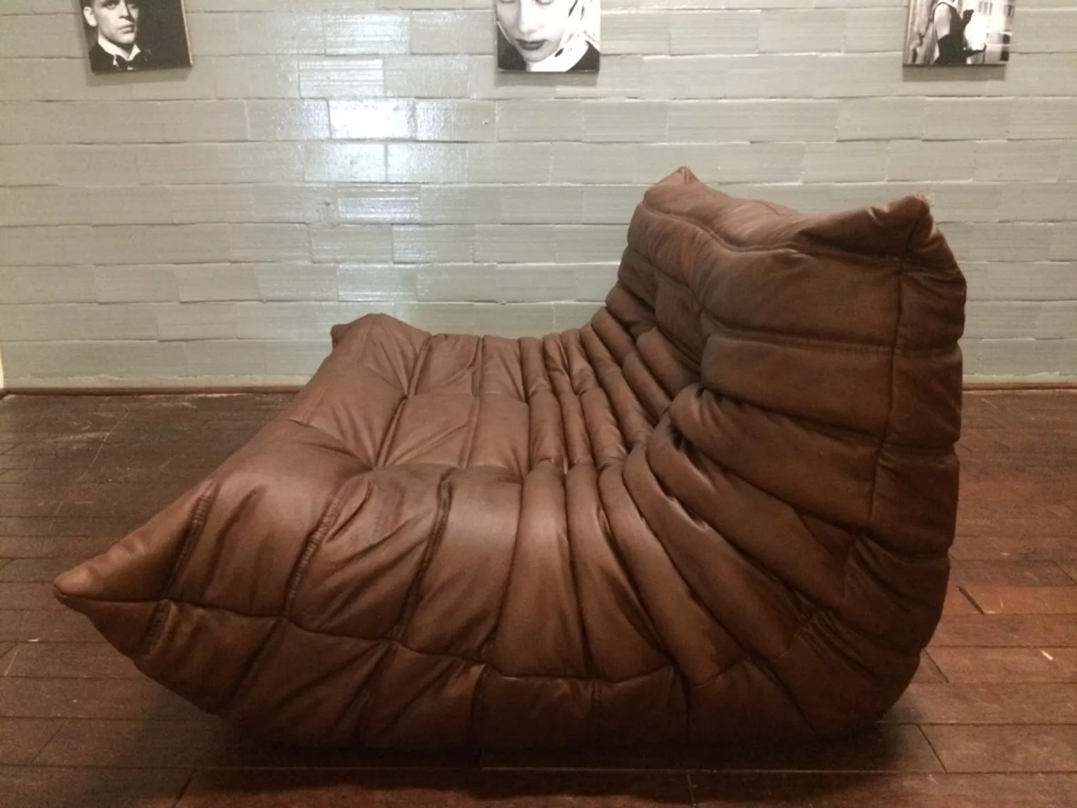 Togo Sofa 2-Sitzer Leder Braun