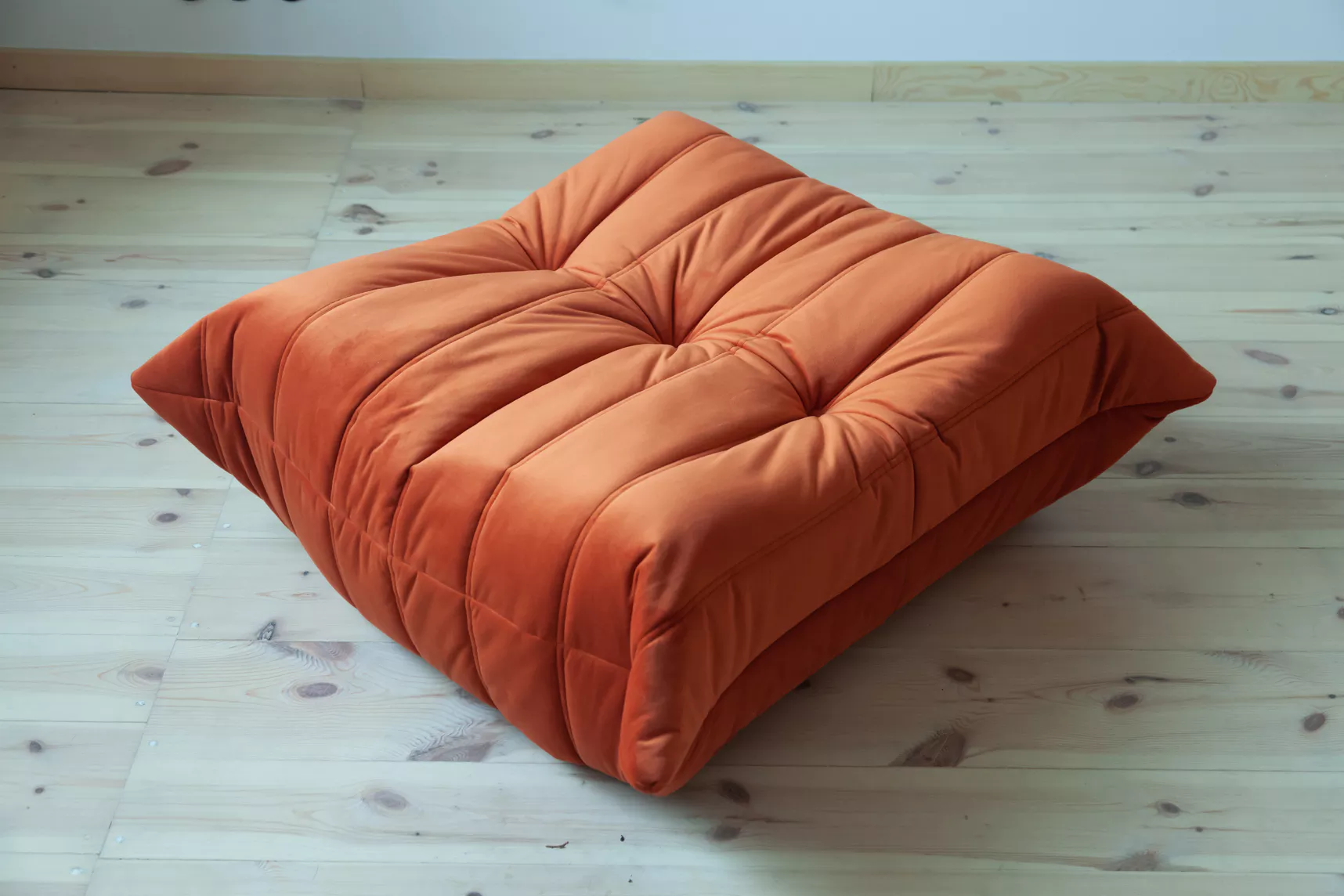 Togo Sessel und Ottoman Set Samt Orange