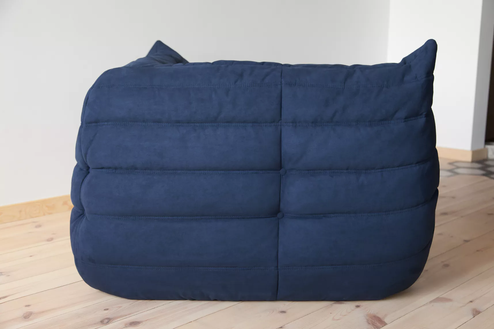 Togo Lounge Set 2-pc. Textile Navy Blue